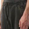 Heavy Drop Shorts in Washed Black sold by MARAIS