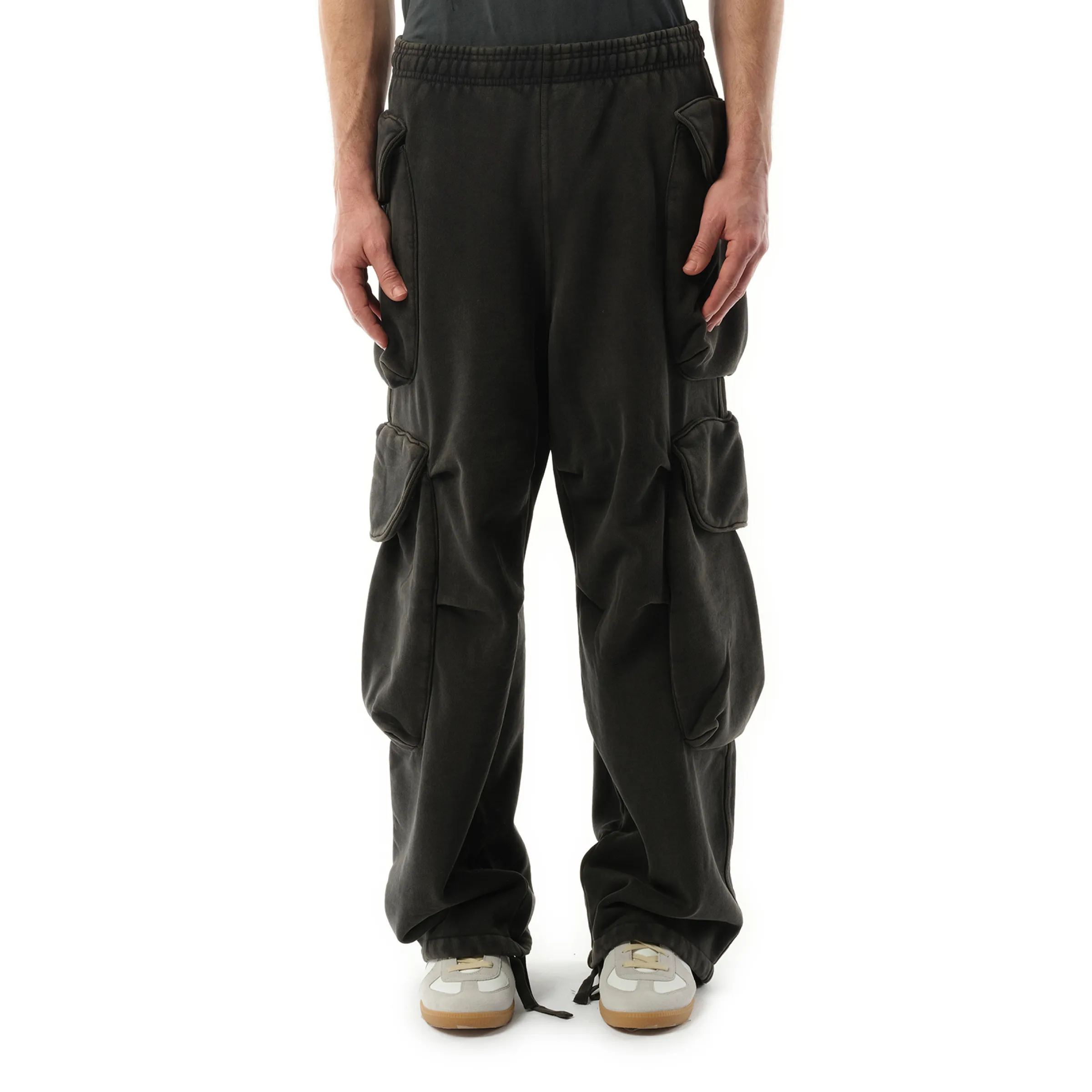 Heavy Gocar Sweatpants in Washed Black sold by MARAIS