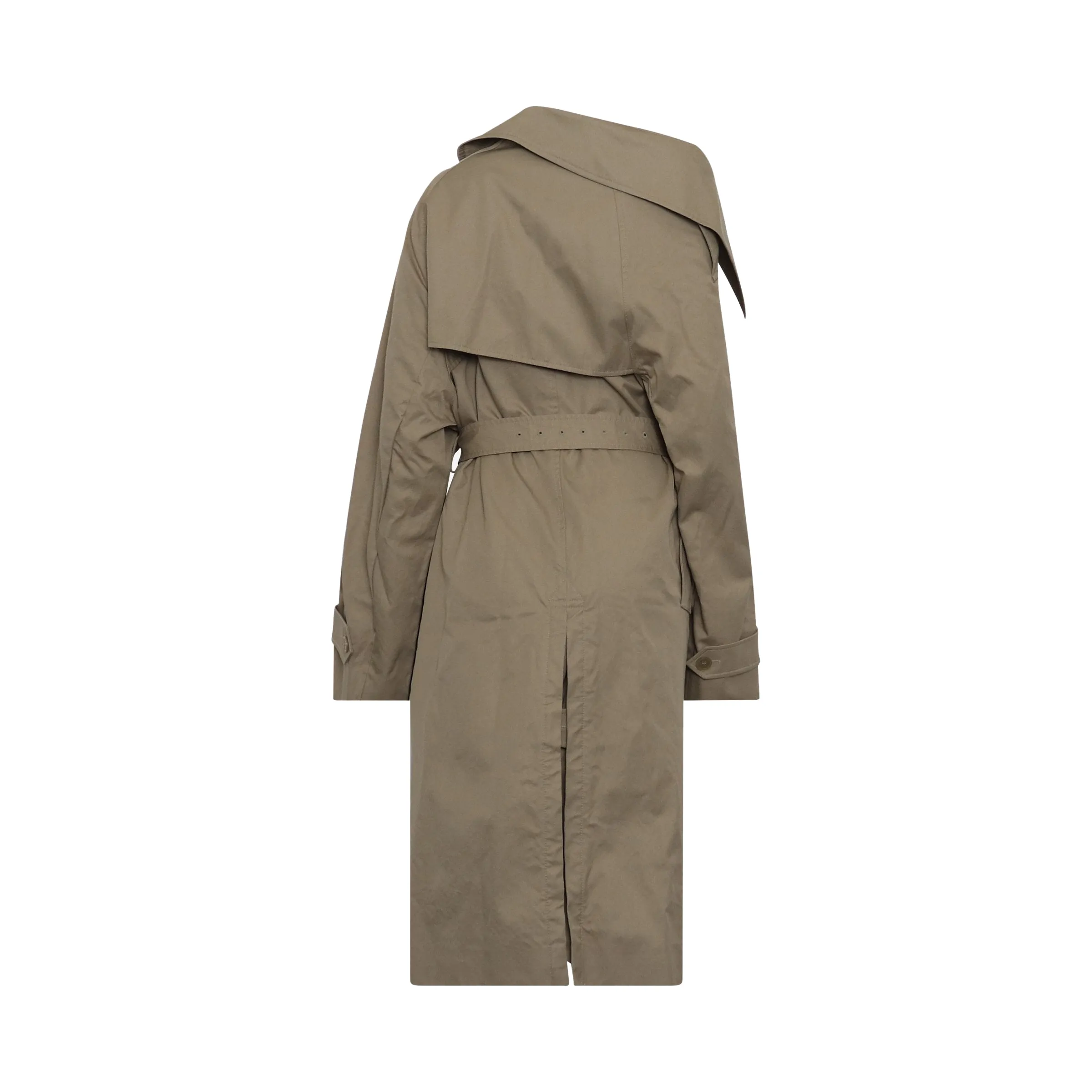 Off Shoulder Trench Coat in Beige sold by MARAIS product image thumbnail 4