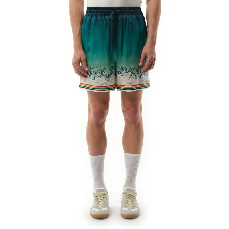 Goddess Drawstring Shorts in Multicolour sold by MARAIS