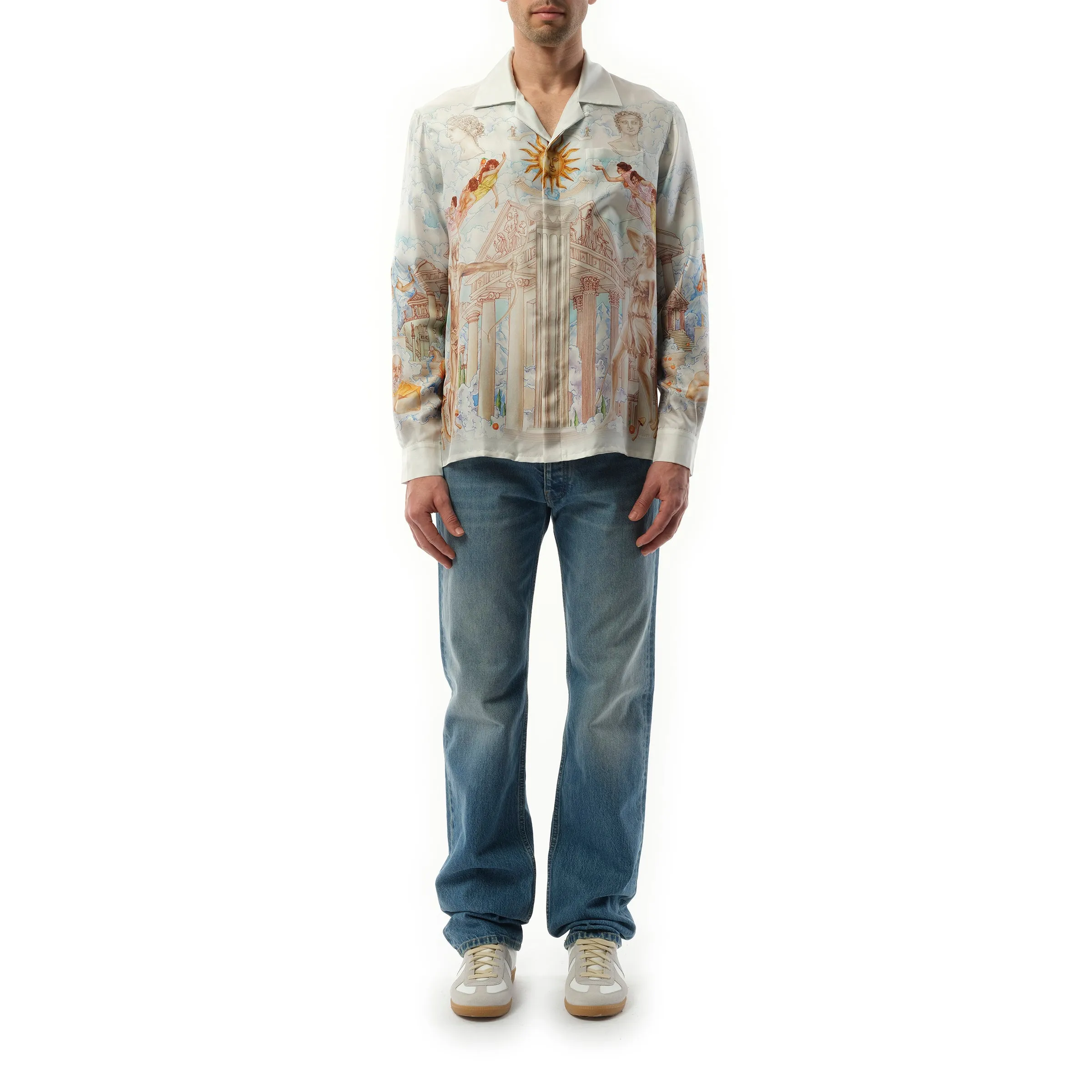 Temple of Knowledge Long Sleeve Shirt in Multicolour sold by MARAIS product image thumbnail 4