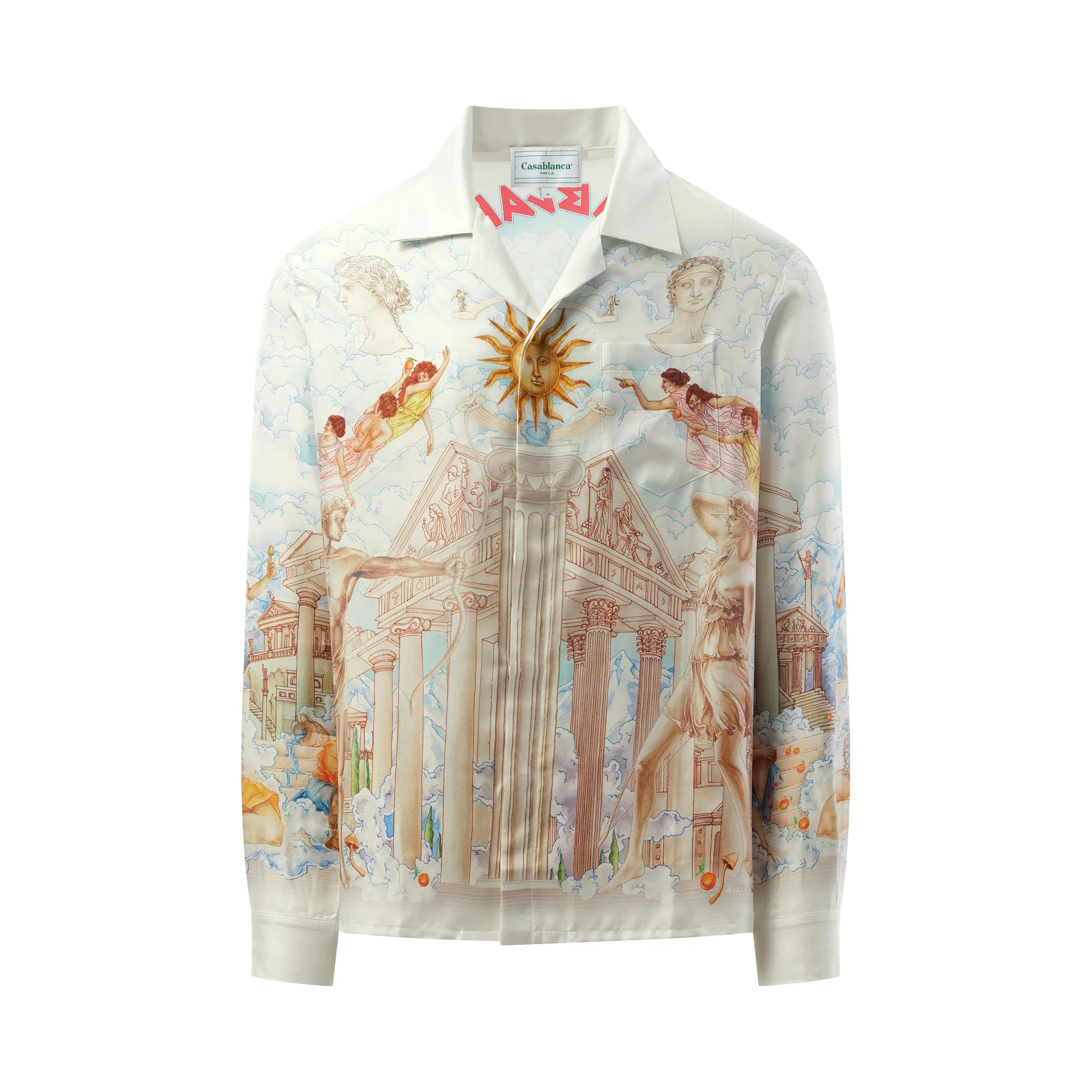 Temple of Knowledge Long Sleeve Shirt in Multicolour sold by MARAIS product image thumbnail 2