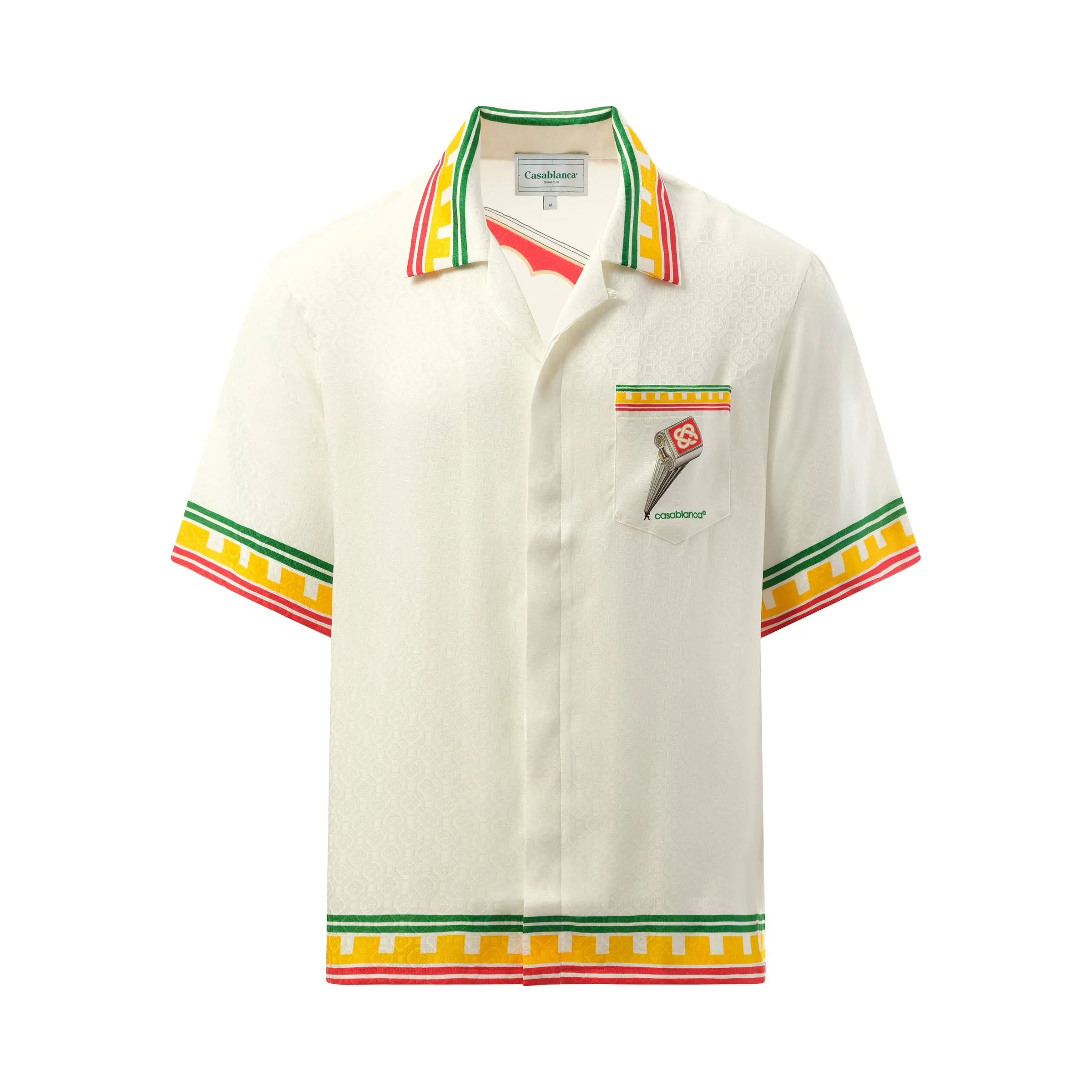 Leaning Column Cuban Collar Shirt in Multicolour sold by MARAIS product image thumbnail 2