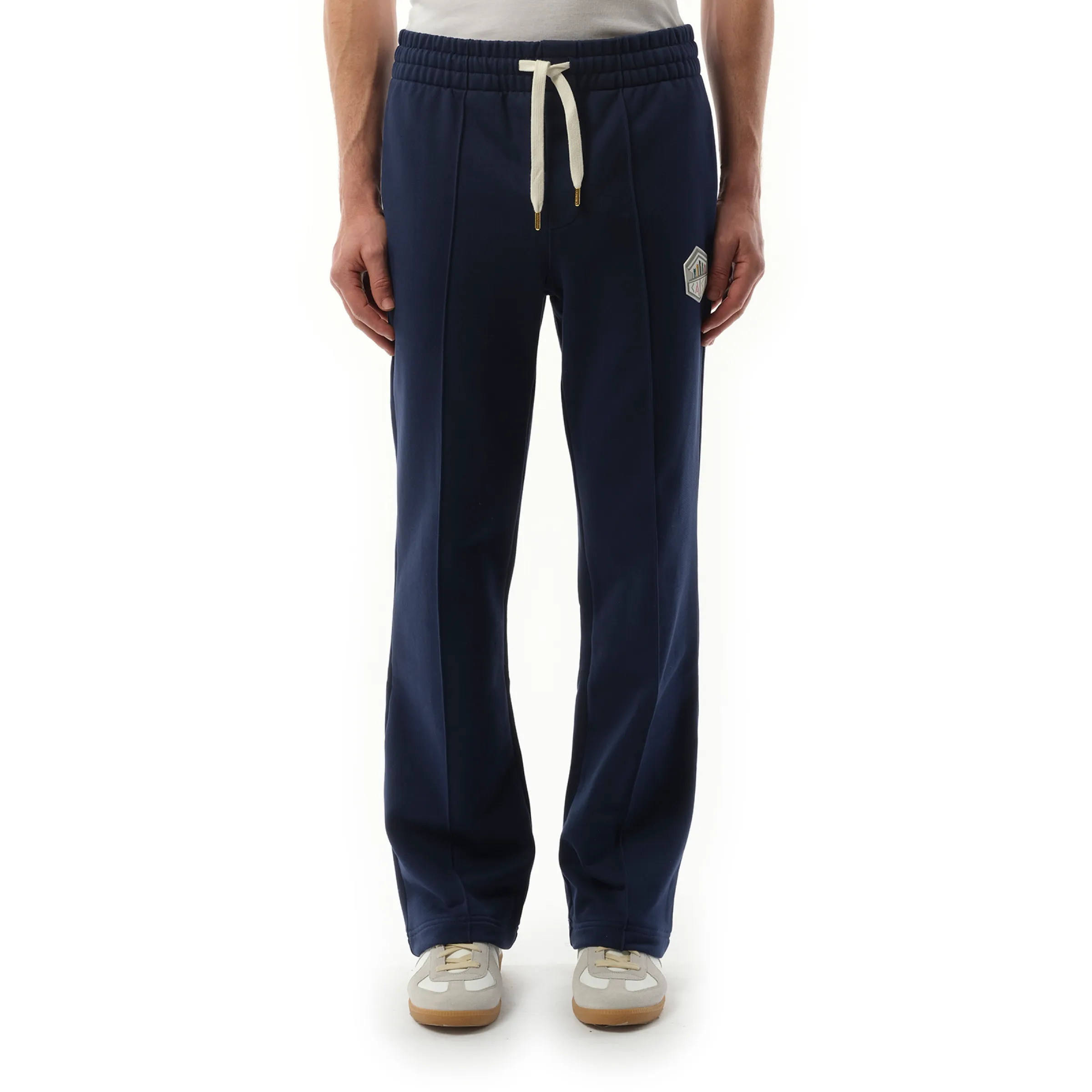 Casa Temple Pintuck Jogger in Navy sold by MARAIS
