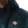 Gradient Mohair Hoodie in Multicolour sold by MARAIS