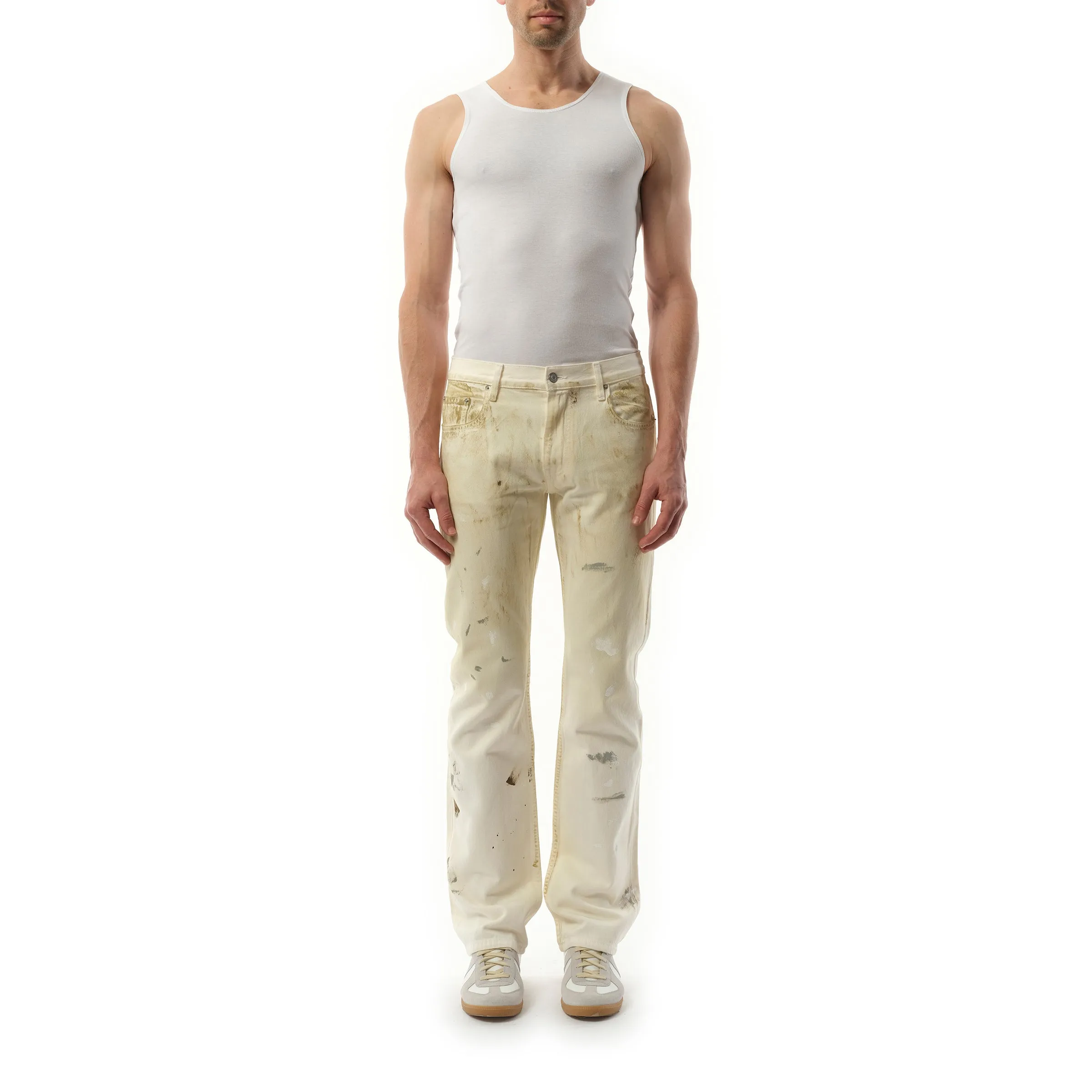 Low Rise Straight Pants in Ecru sold by MARAIS product image thumbnail 4
