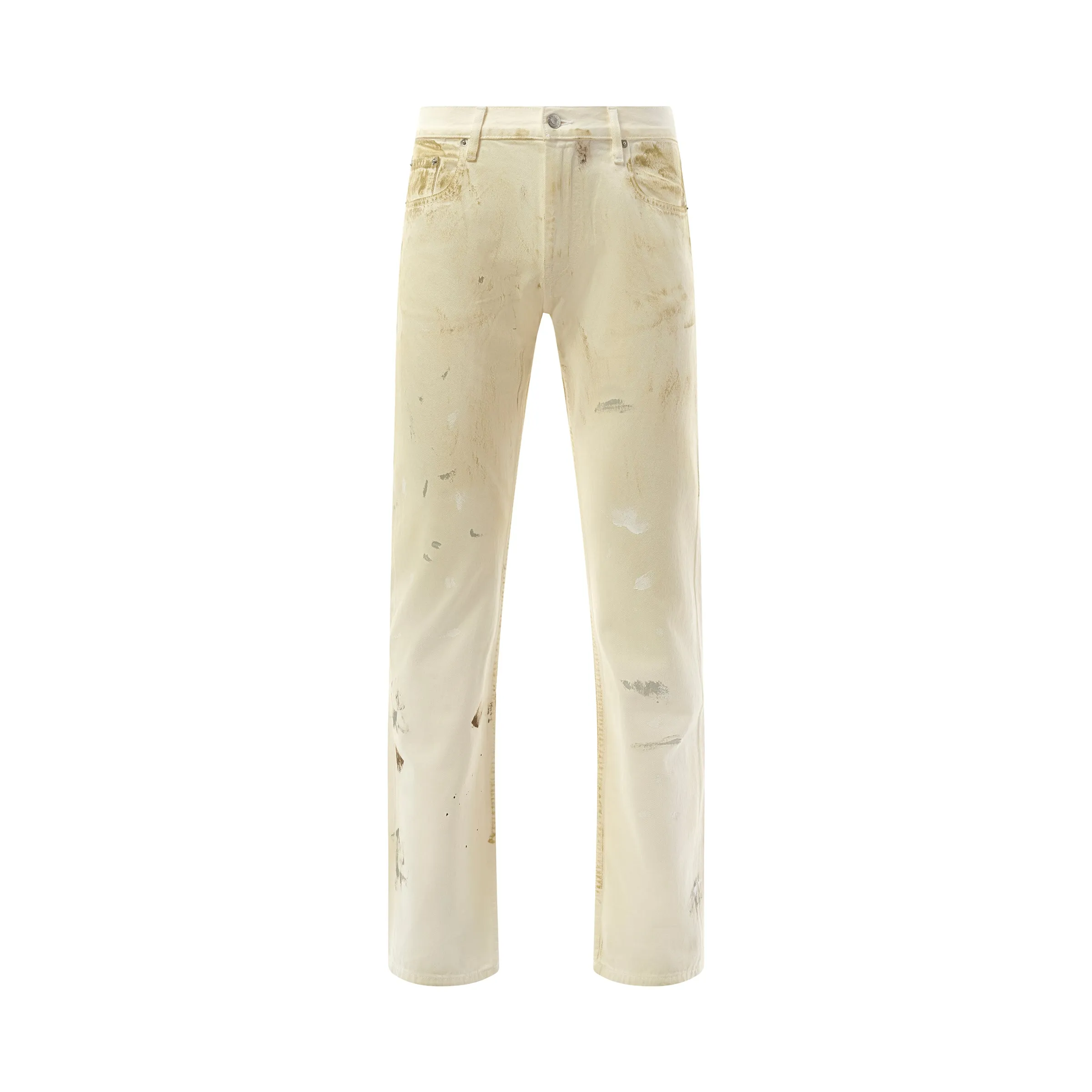 Low Rise Straight Pants in Ecru sold by MARAIS product image thumbnail 2