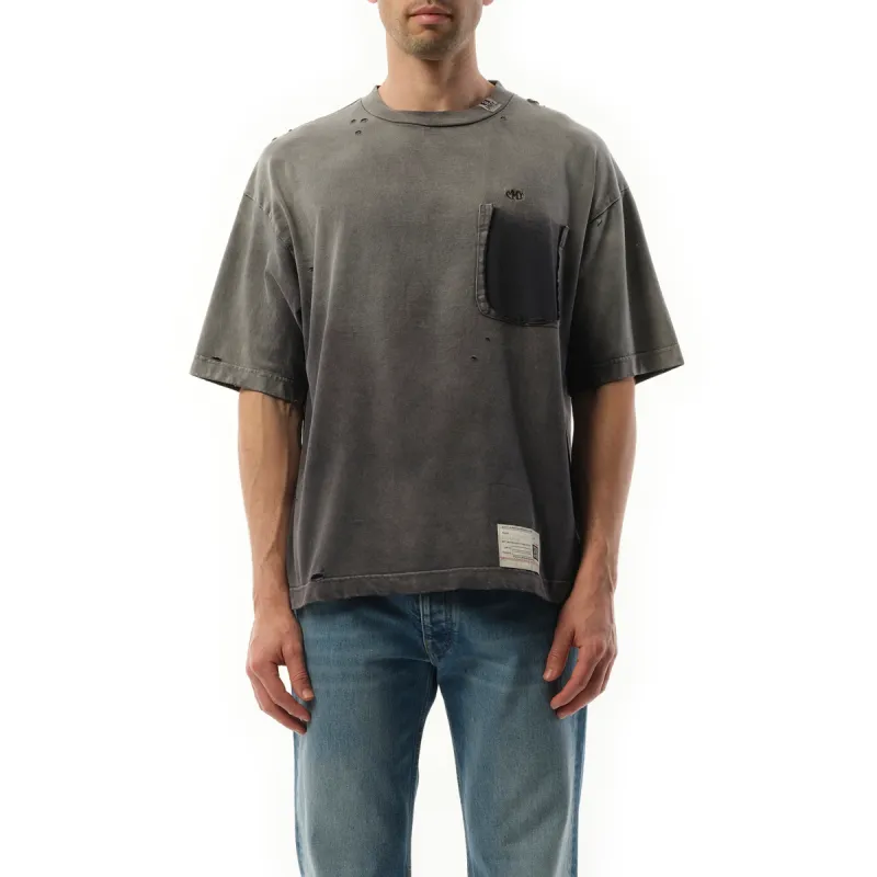 Sun Faded T-Shirt in Black sold by MARAIS