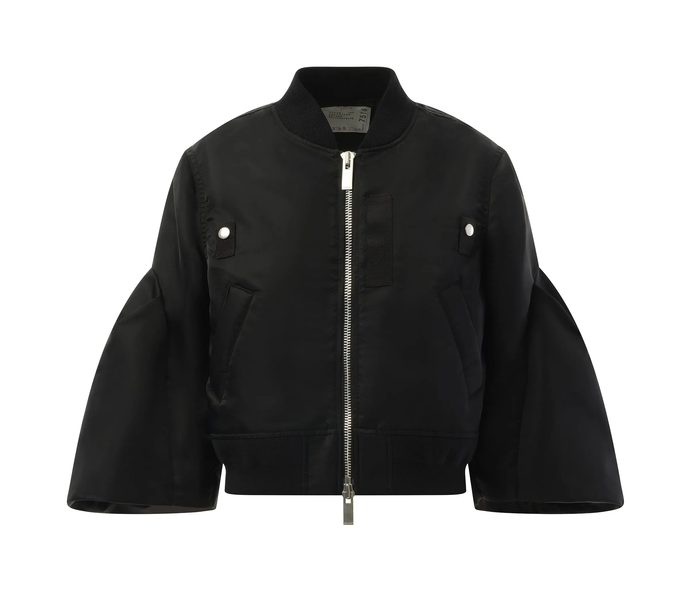 Nylon Twill Big Sleeve Blouson in Black sold by MARAIS product image thumbnail 2
