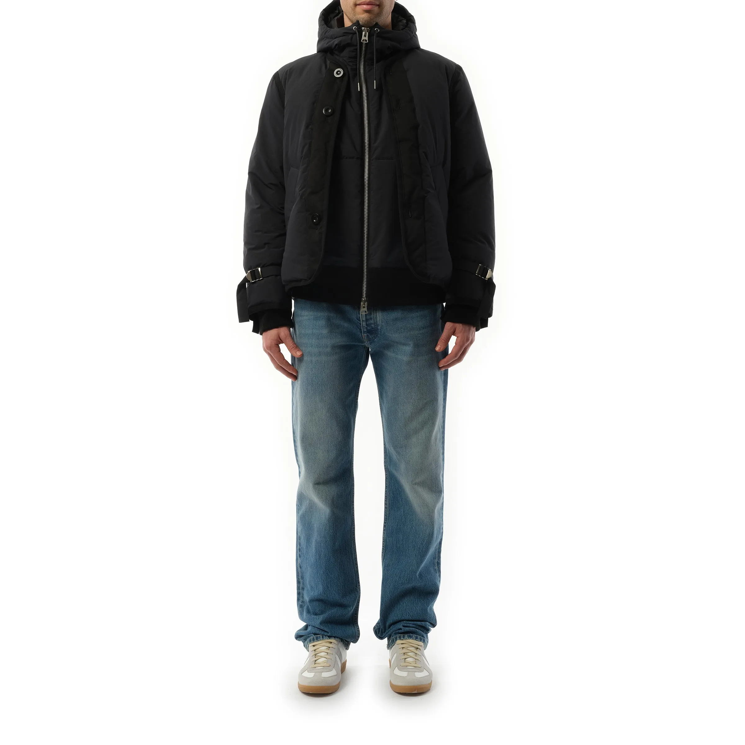 Rip Stop Hooded Blouson in Black sold by MARAIS product image thumbnail 4