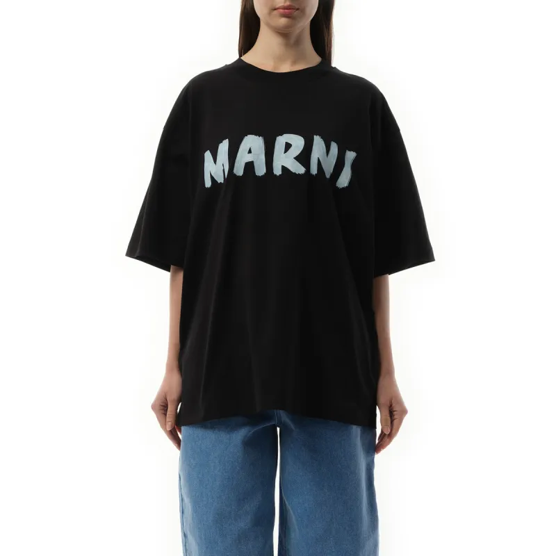 Logo T-Shirt in Black sold by MARAIS