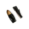 Les Moccasins Carre in Black sold by MARAIS