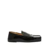 Les Moccasins Carre in Black sold by MARAIS
