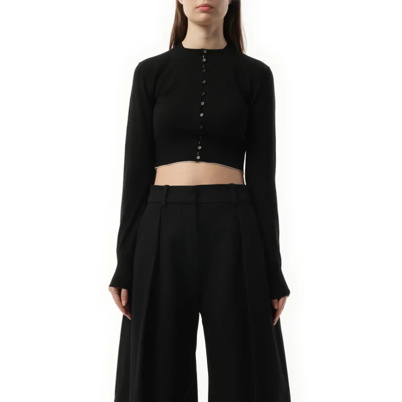 Le Cardigan Spiaggia in Black sold by MARAIS