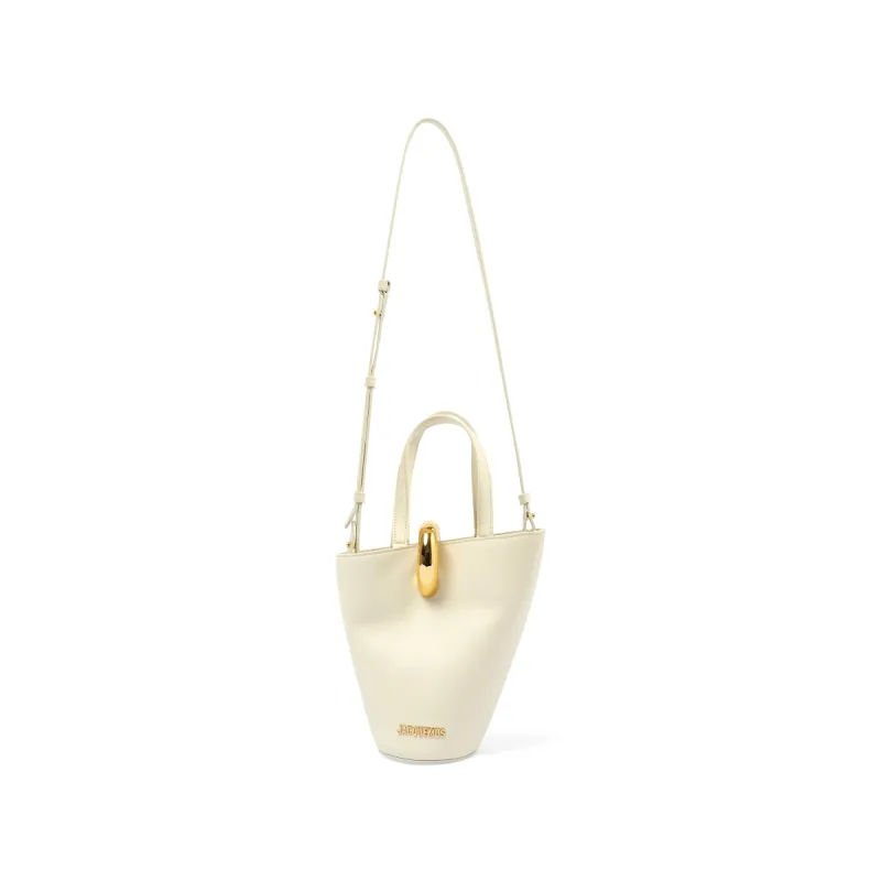 Le Petit Bambola Leather Bag in Light Ivory sold by MARAIS