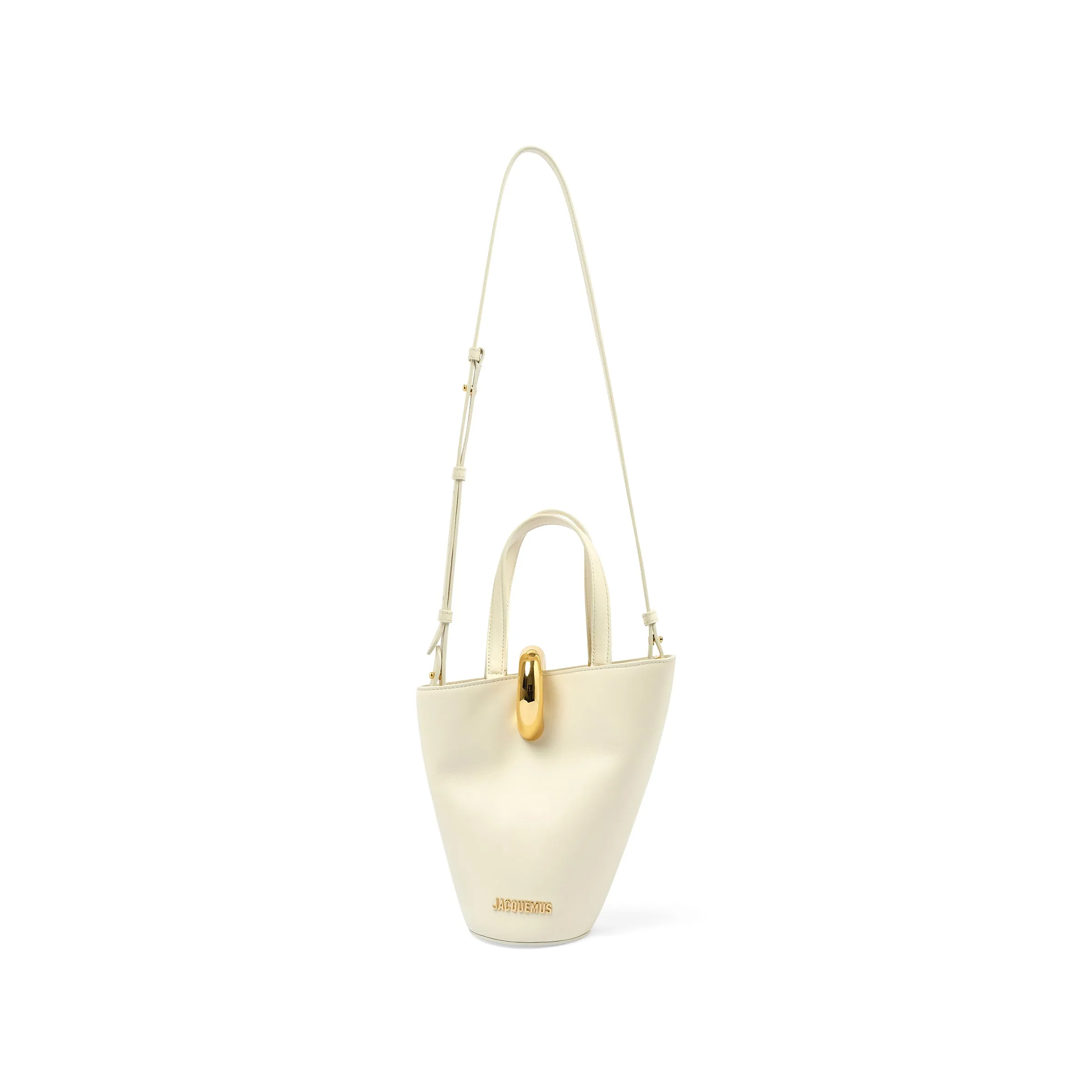 Le Petit Bambola Leather Bag in Light Ivory sold by MARAIS