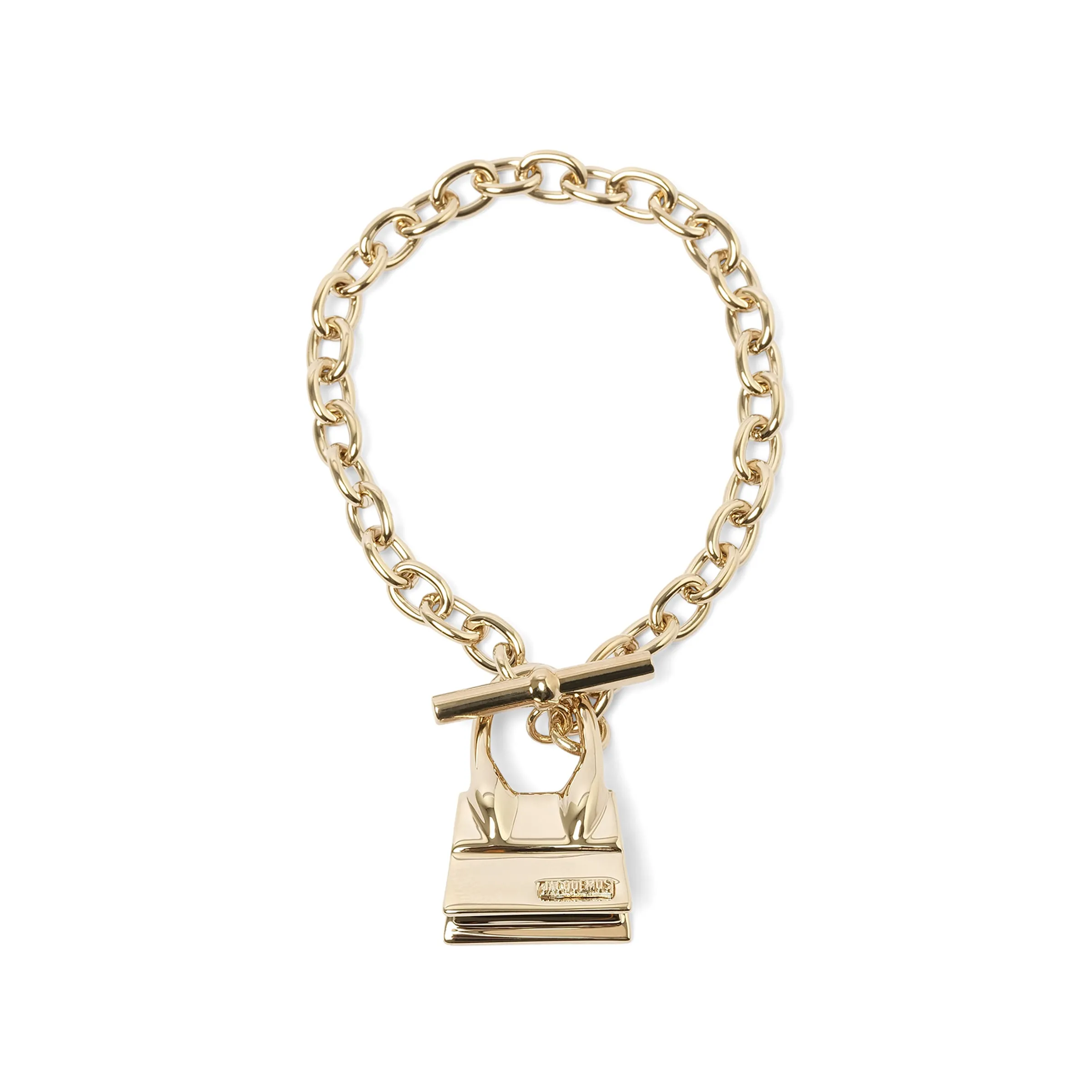 Le Bracelet Chiquito Bar in Light Gold sold by MARAIS