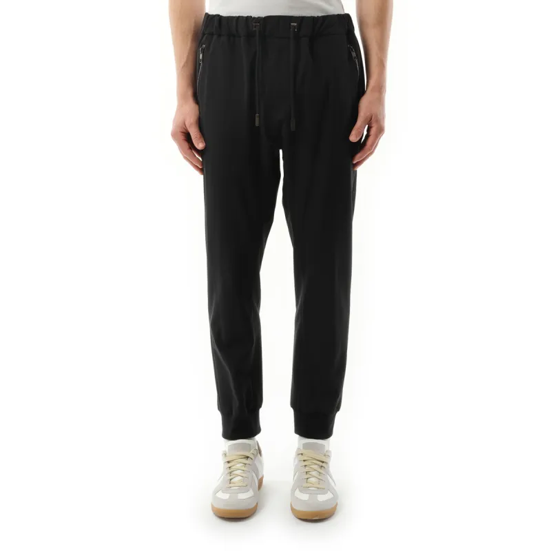 Elasticated Jogger in Black sold by MARAIS