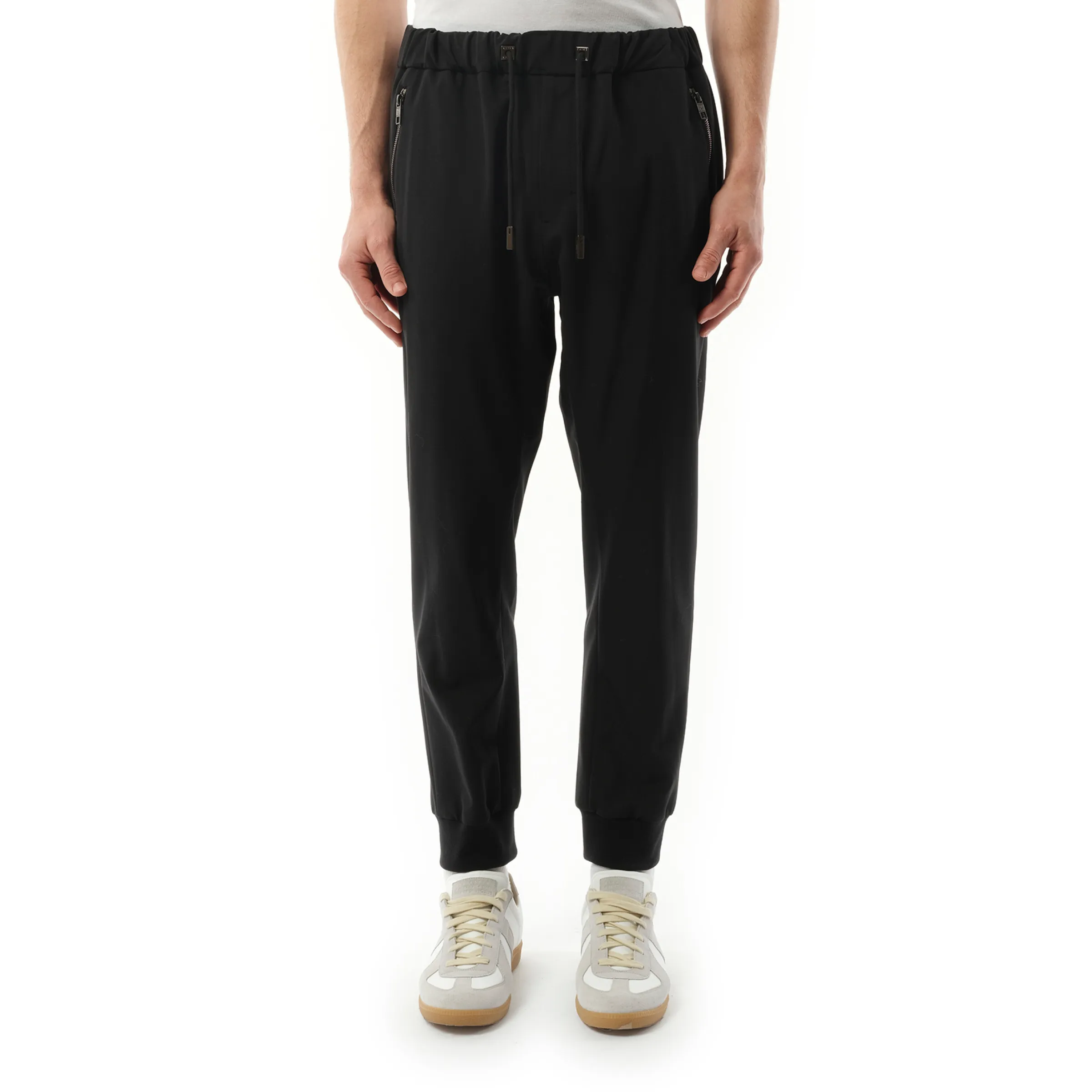 Elasticated Jogger in Black sold by MARAIS