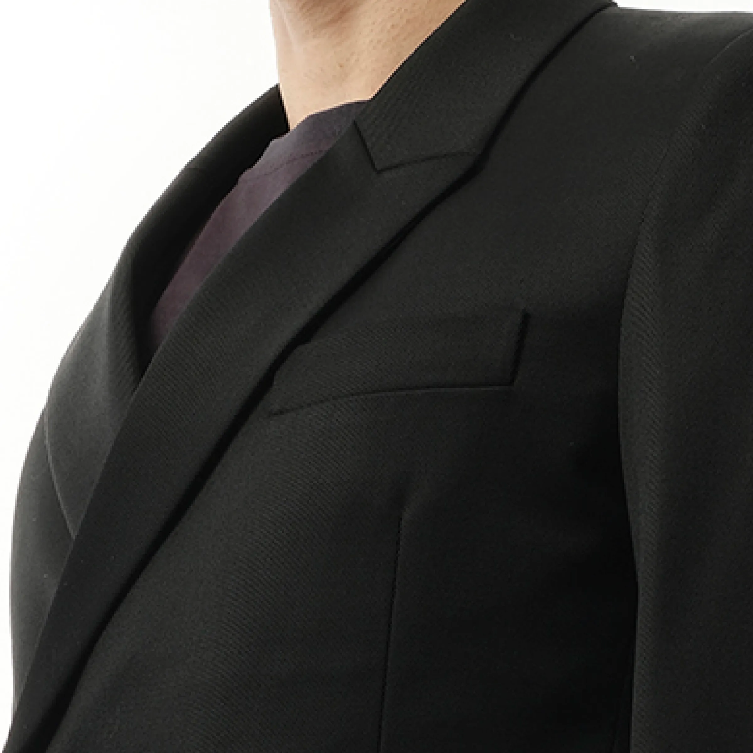 Double Breasted Suit Blazer in Black sold by MARAIS product image thumbnail 3