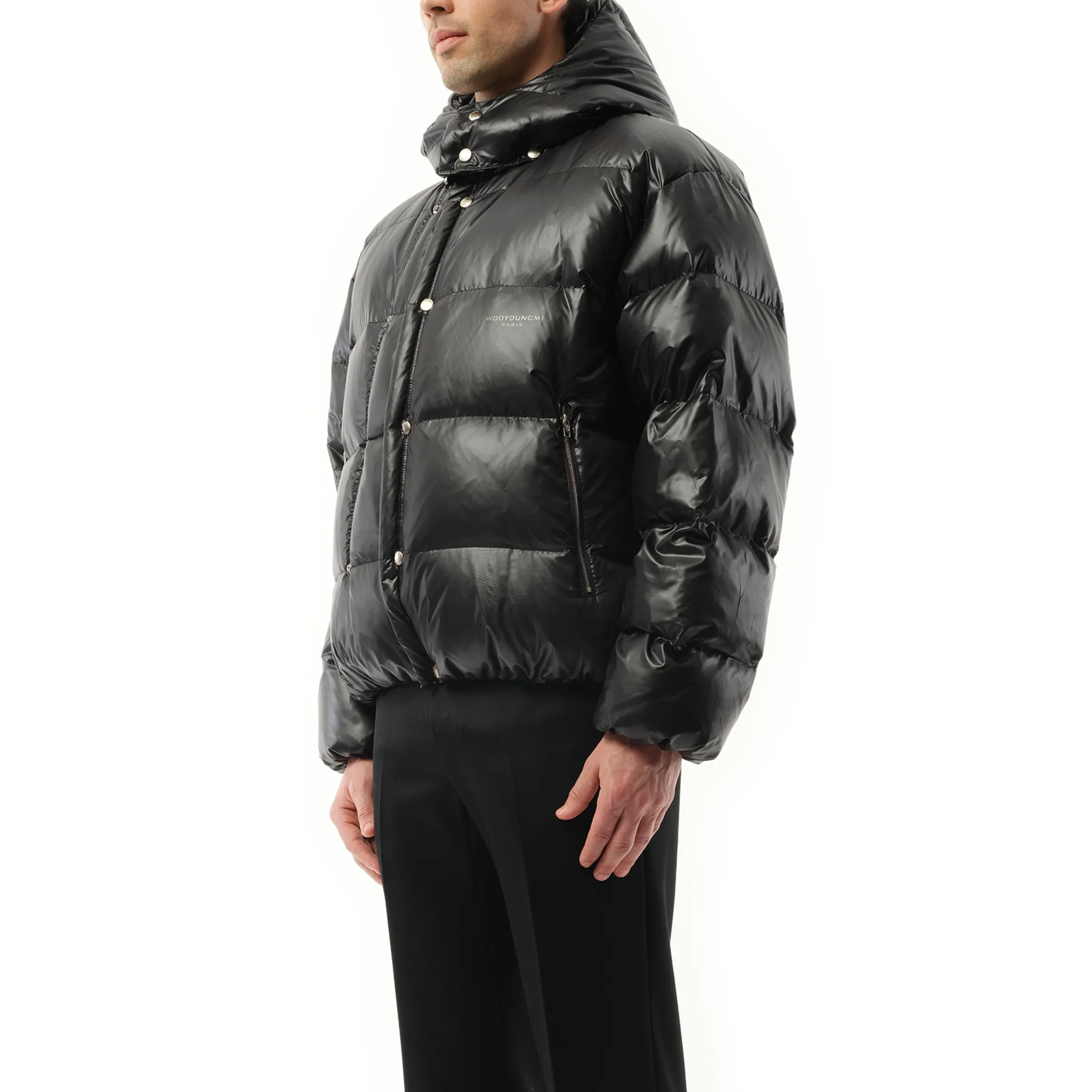 Hooded Down Jacket in Black sold by MARAIS product image thumbnail 5