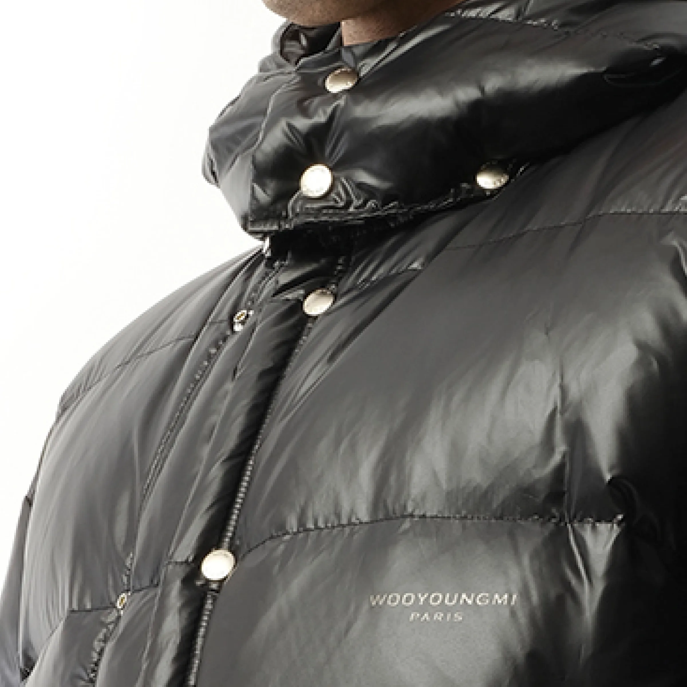 Hooded Down Jacket in Black sold by MARAIS product image thumbnail 3