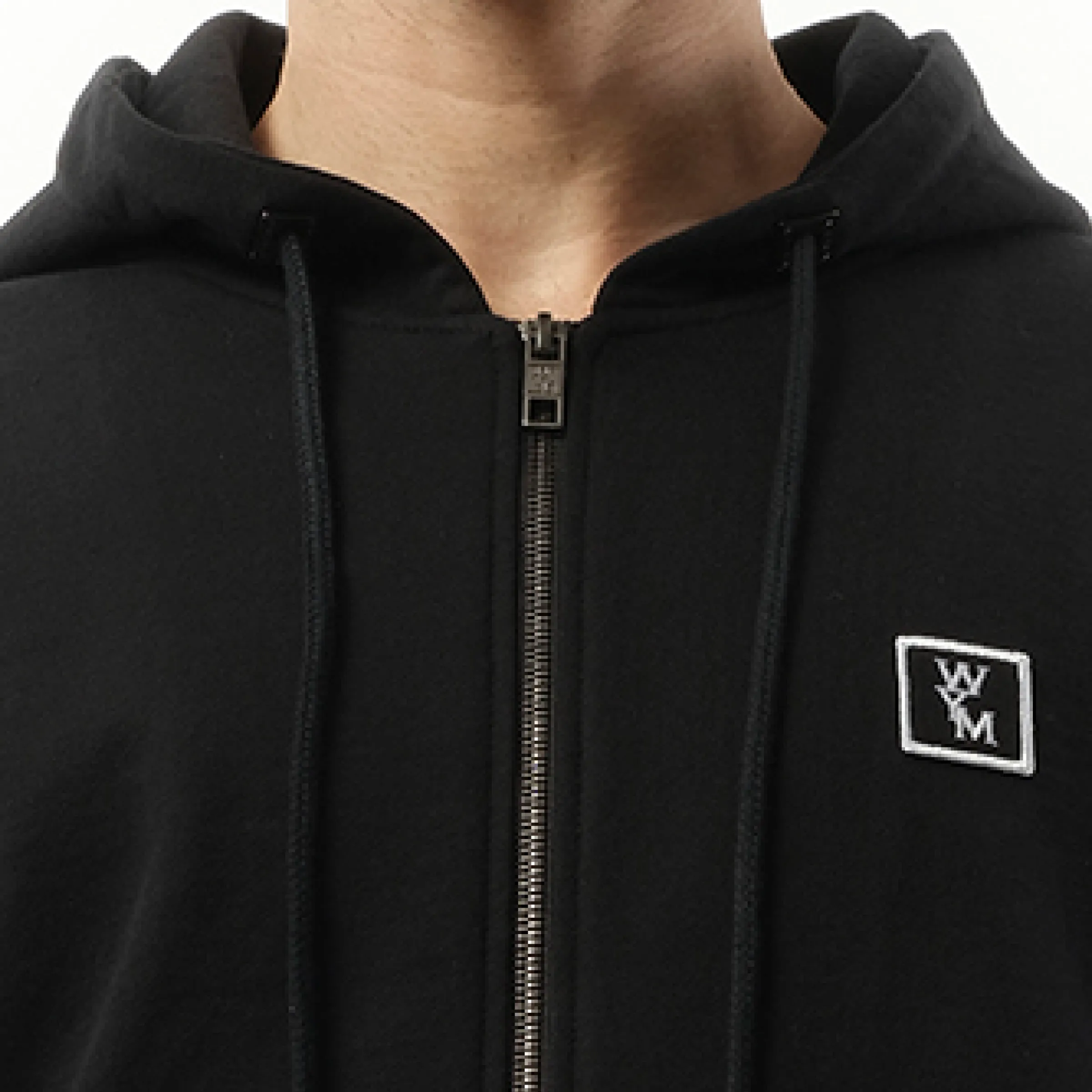 Logo Zip Hoodie in Black sold by MARAIS product image thumbnail 3