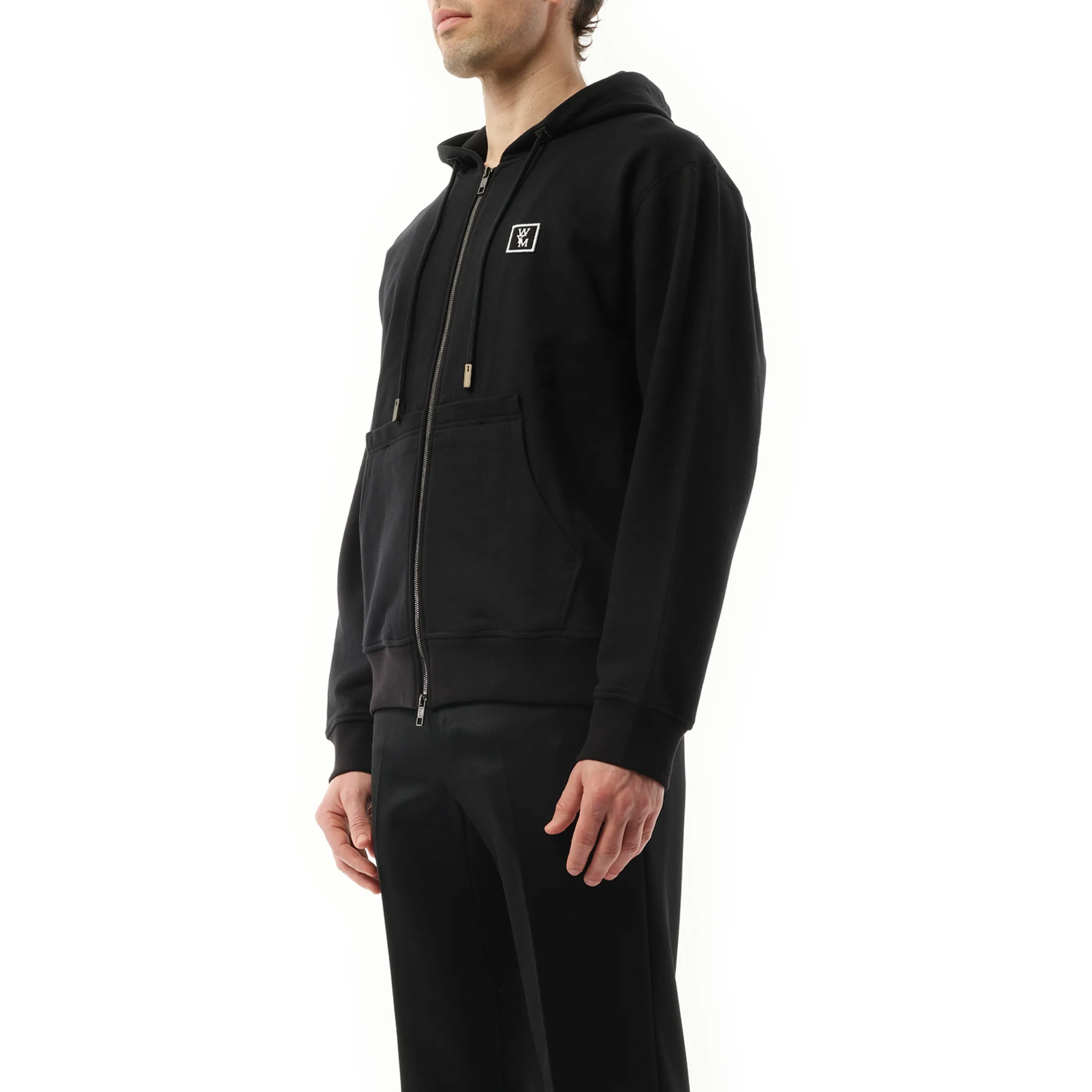 Logo Zip Hoodie in Black sold by MARAIS product image thumbnail 5