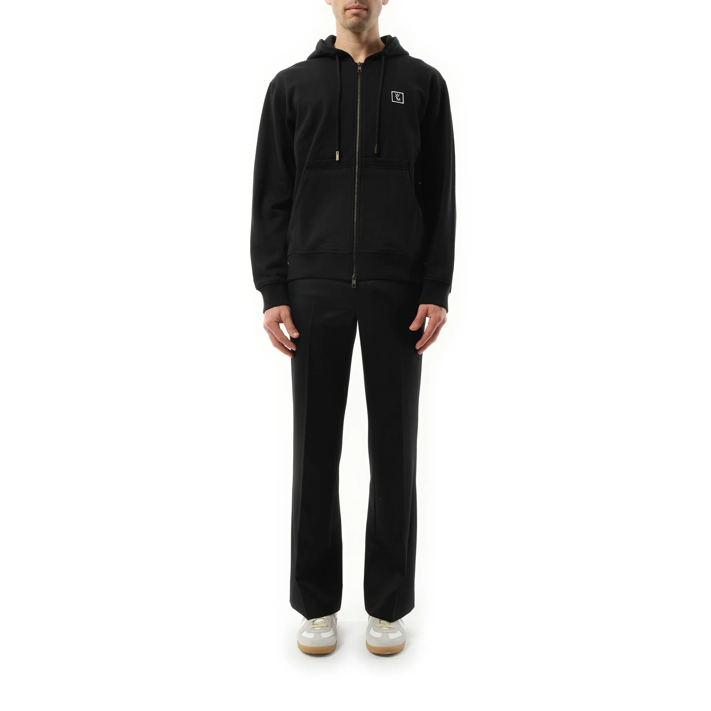 Logo Zip Hoodie in Black sold by MARAIS product image thumbnail 4