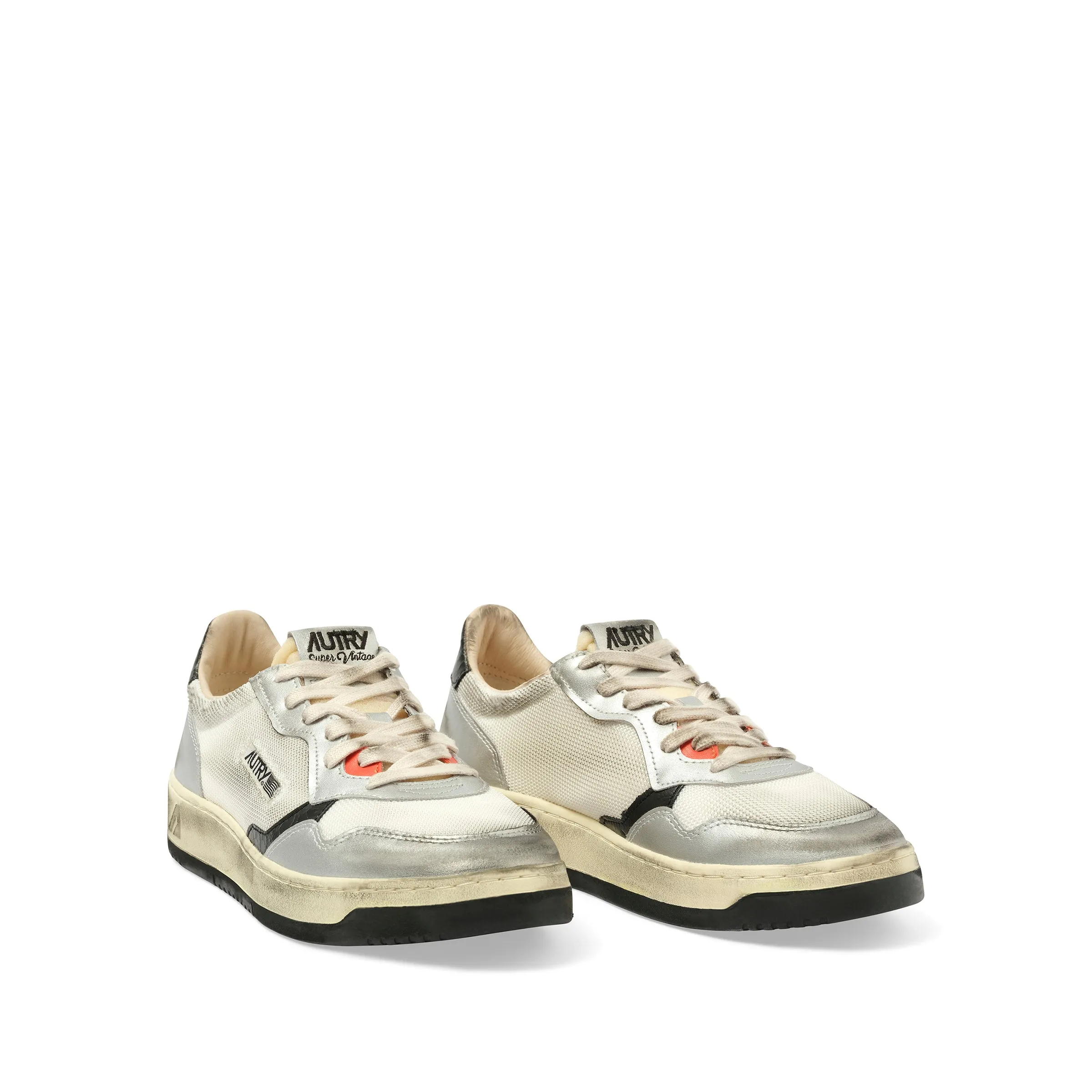 Sup Vint Low Sneakers in Mesh/Suede/White sold by MARAIS product image thumbnail 2