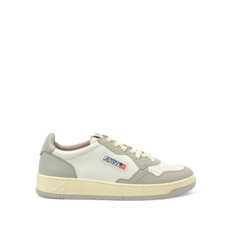 Medalist Low Bicolour Sneakers in White/Vapor sold by MARAIS