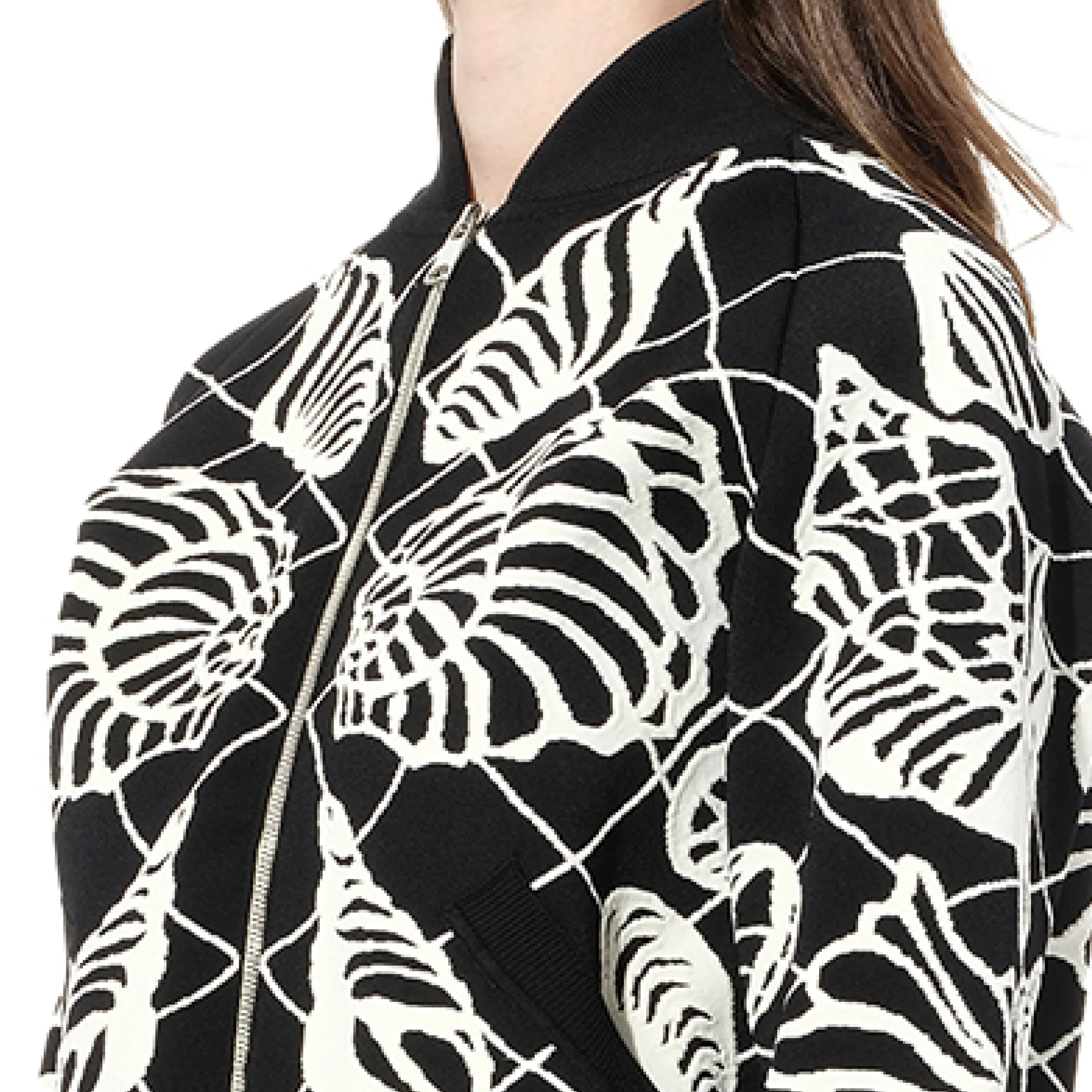 Bomber Jacket in Black/Ivory sold by MARAIS product image thumbnail 2