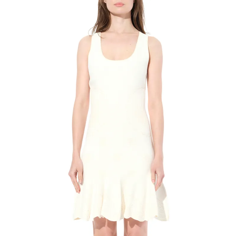 Sleeveless Mini Dress in Ivory sold by MARAIS