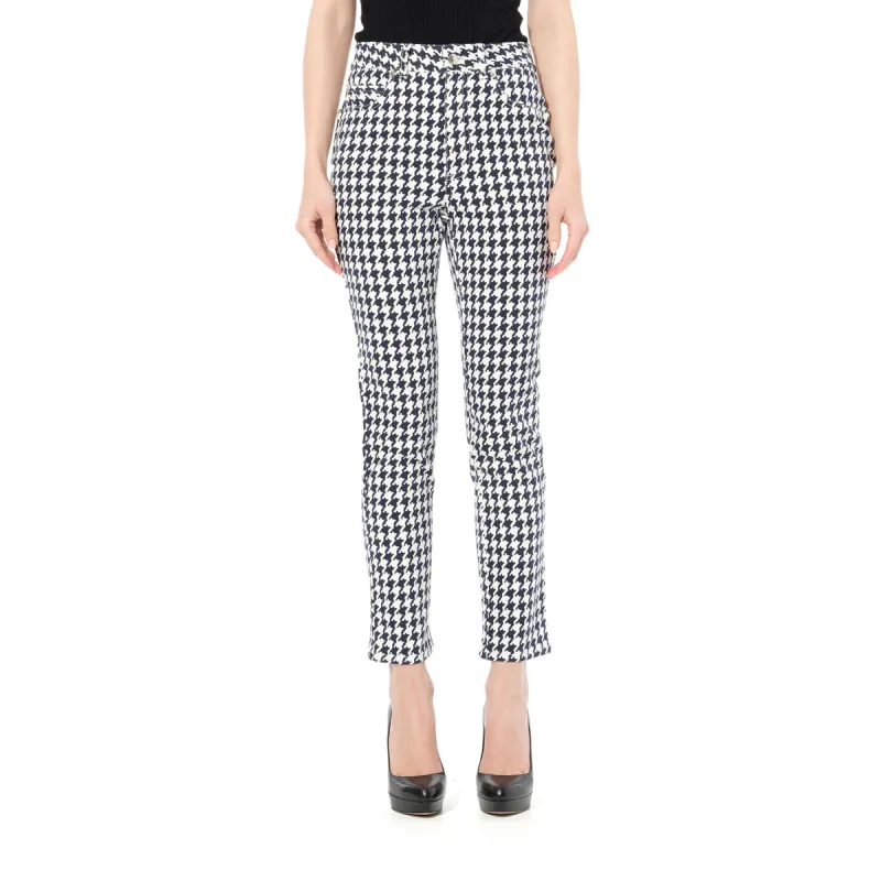 Dogtooth Jeans in White sold by MARAIS