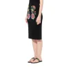 Pencil Knee Skirt in Black sold by MARAIS