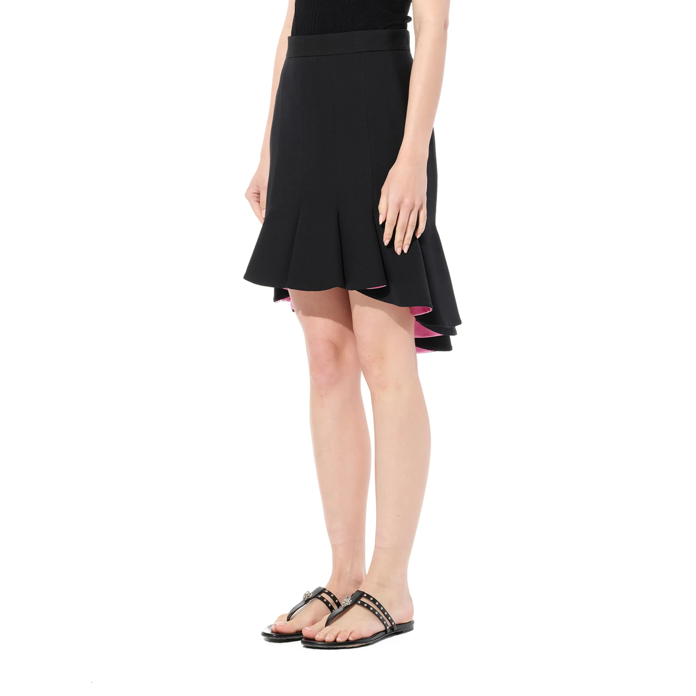 Wool Silk Skirt in Black sold by MARAIS product image thumbnail 5