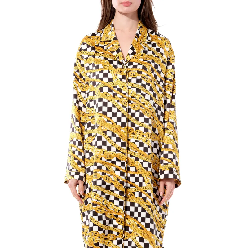 Pyjama Dress in Black sold by MARAIS