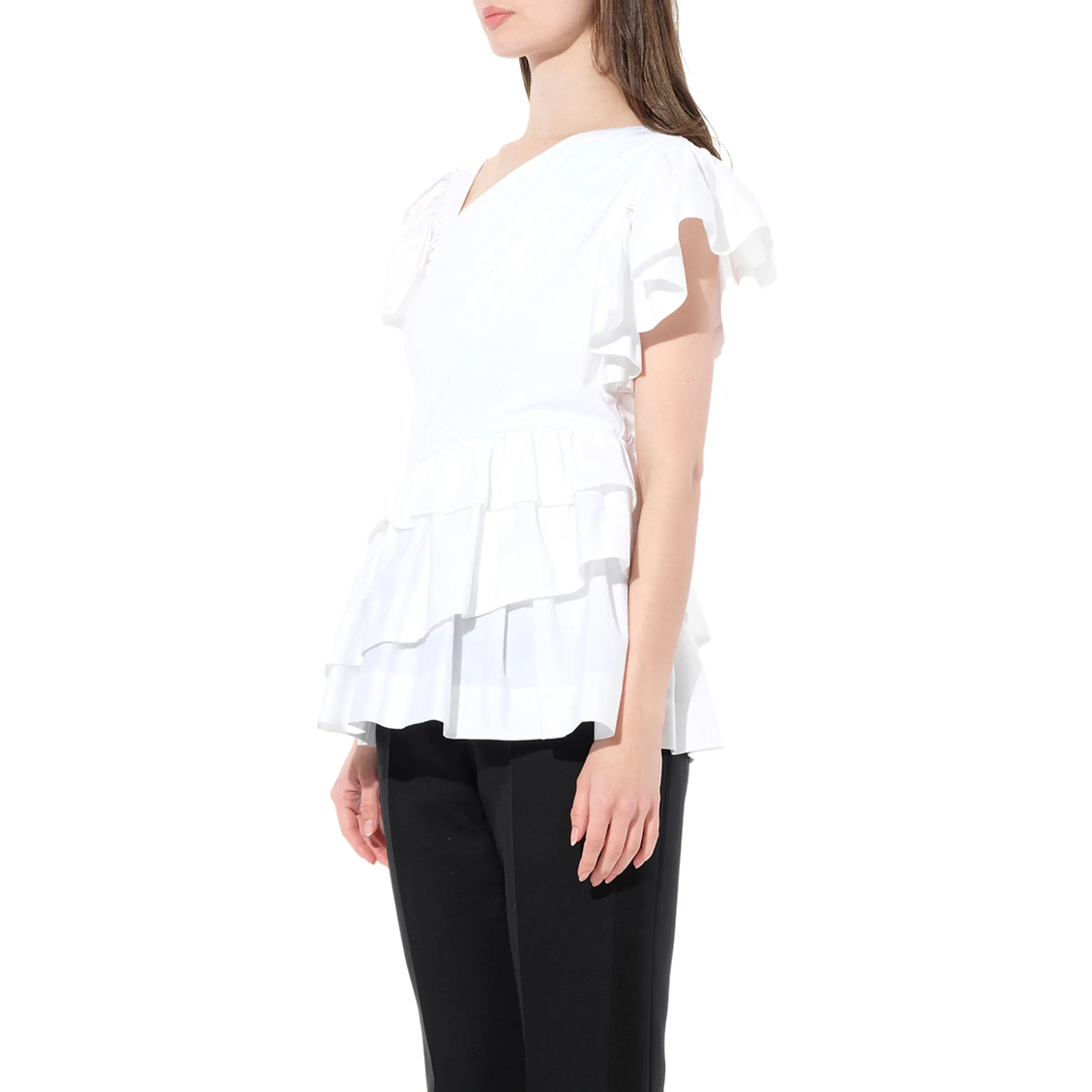 Shoulder Top in White sold by MARAIS product image thumbnail 5