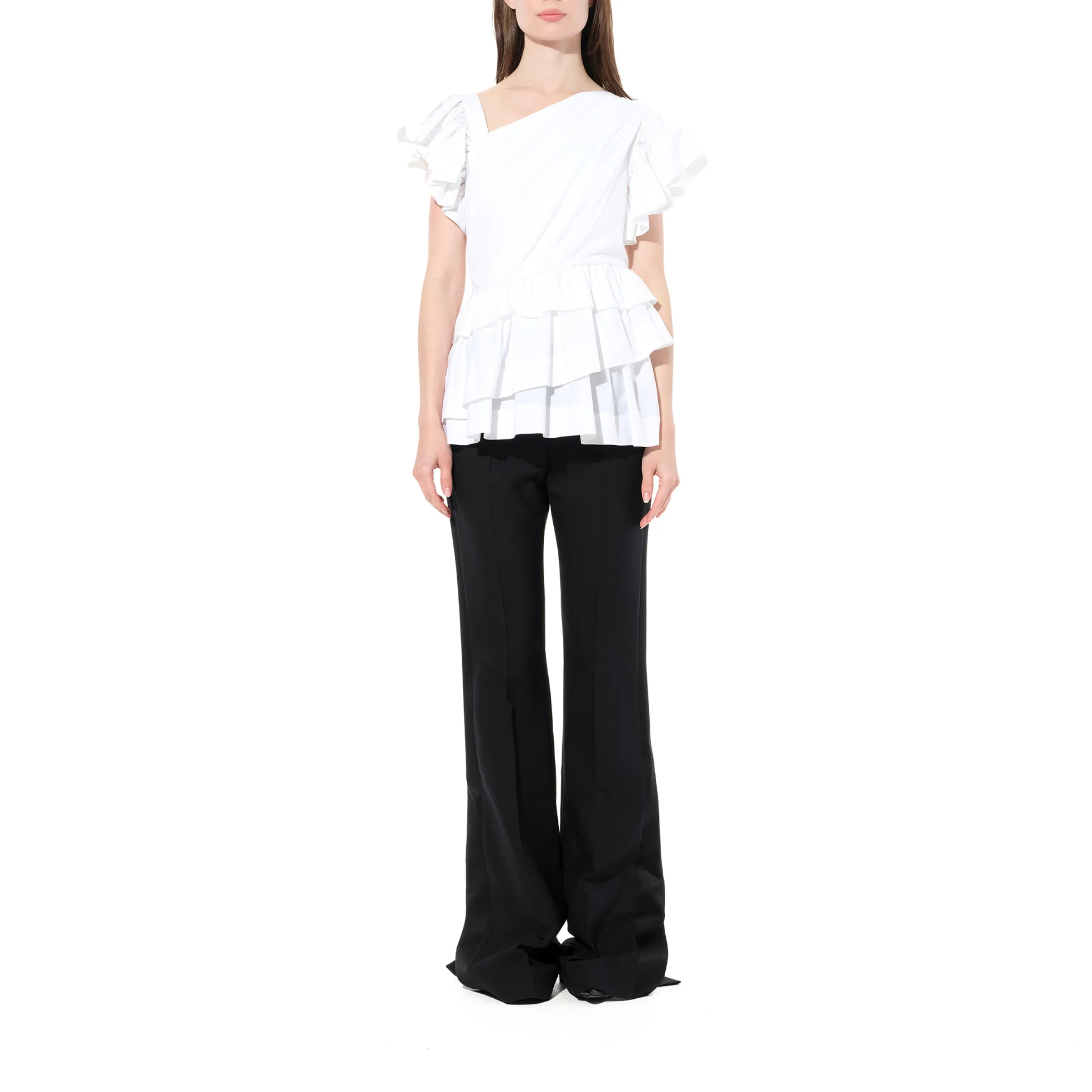 Shoulder Top in White sold by MARAIS product image thumbnail 4