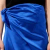 Wrap Skirt in Blue sold by MARAIS