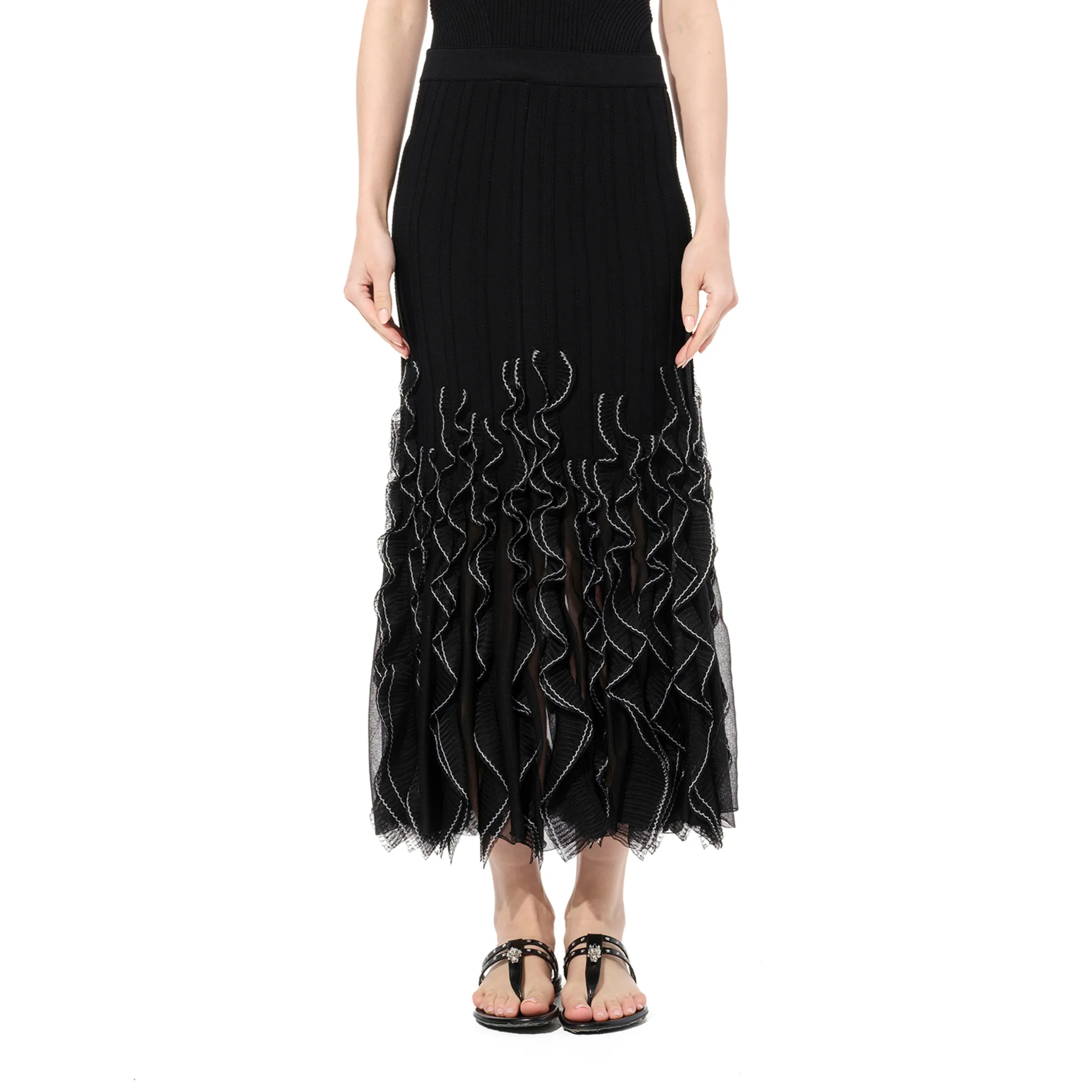 Raffles Skirt in Black sold by MARAIS