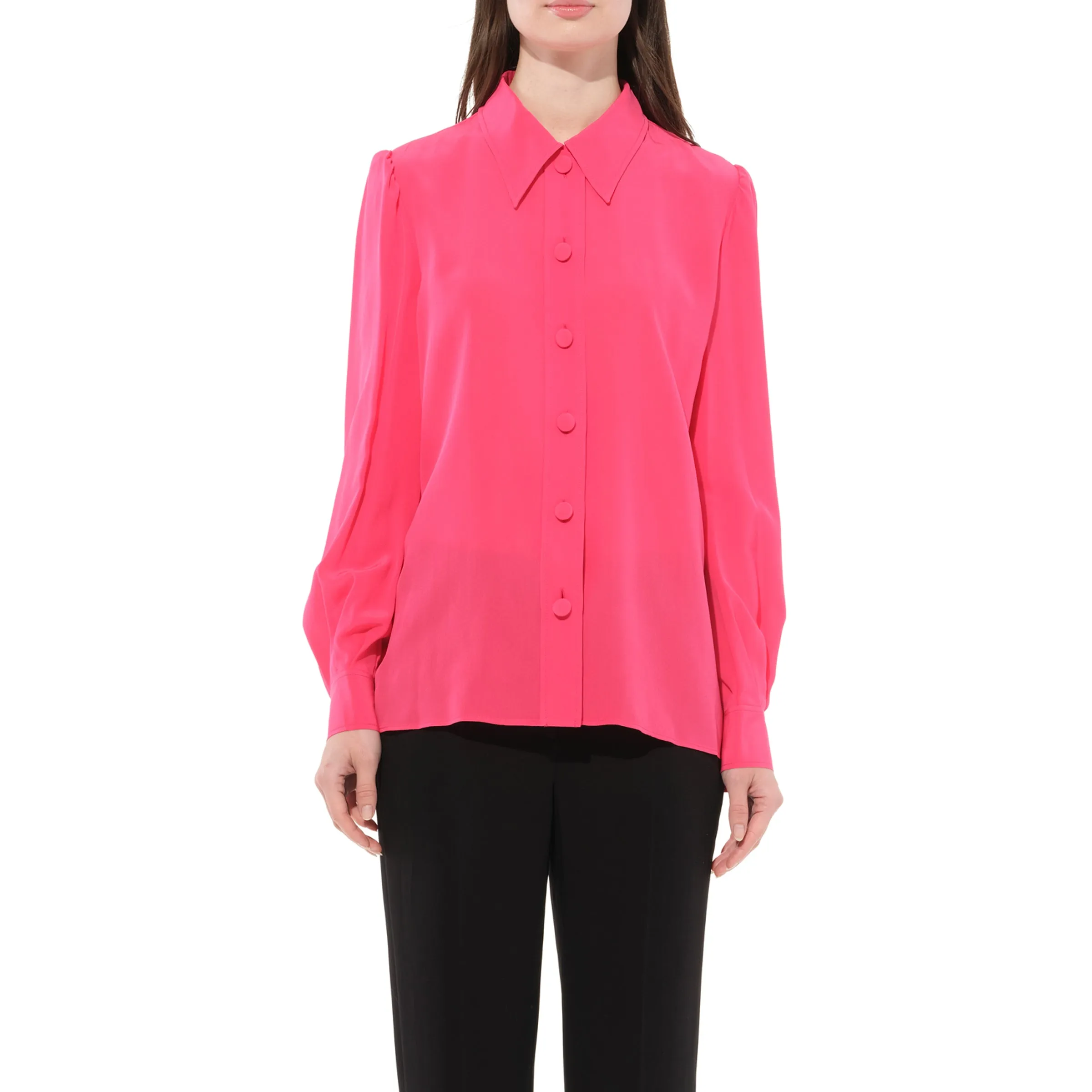 Long Sleeve Blouse in Pink sold by MARAIS