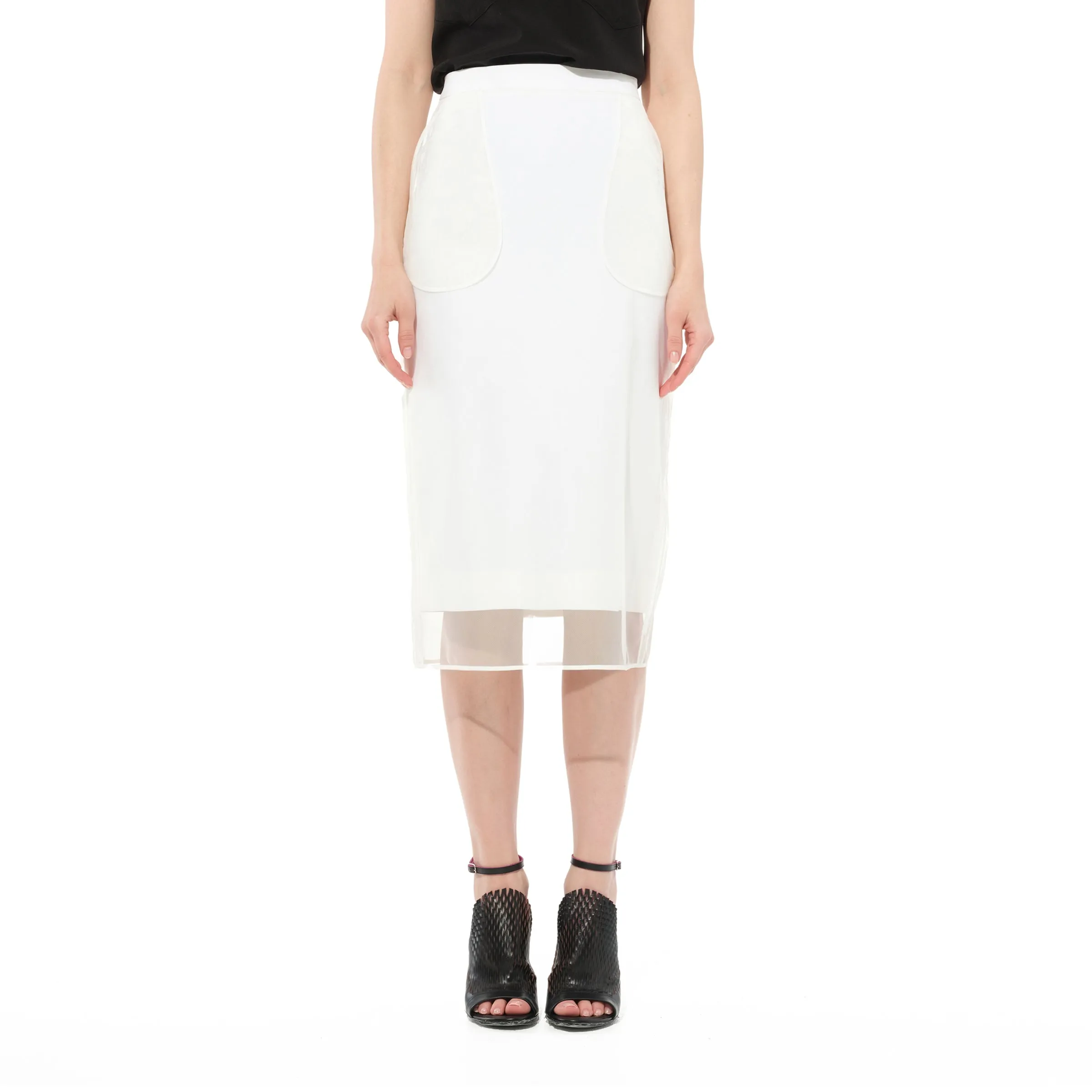Short Skirts in White sold by MARAIS