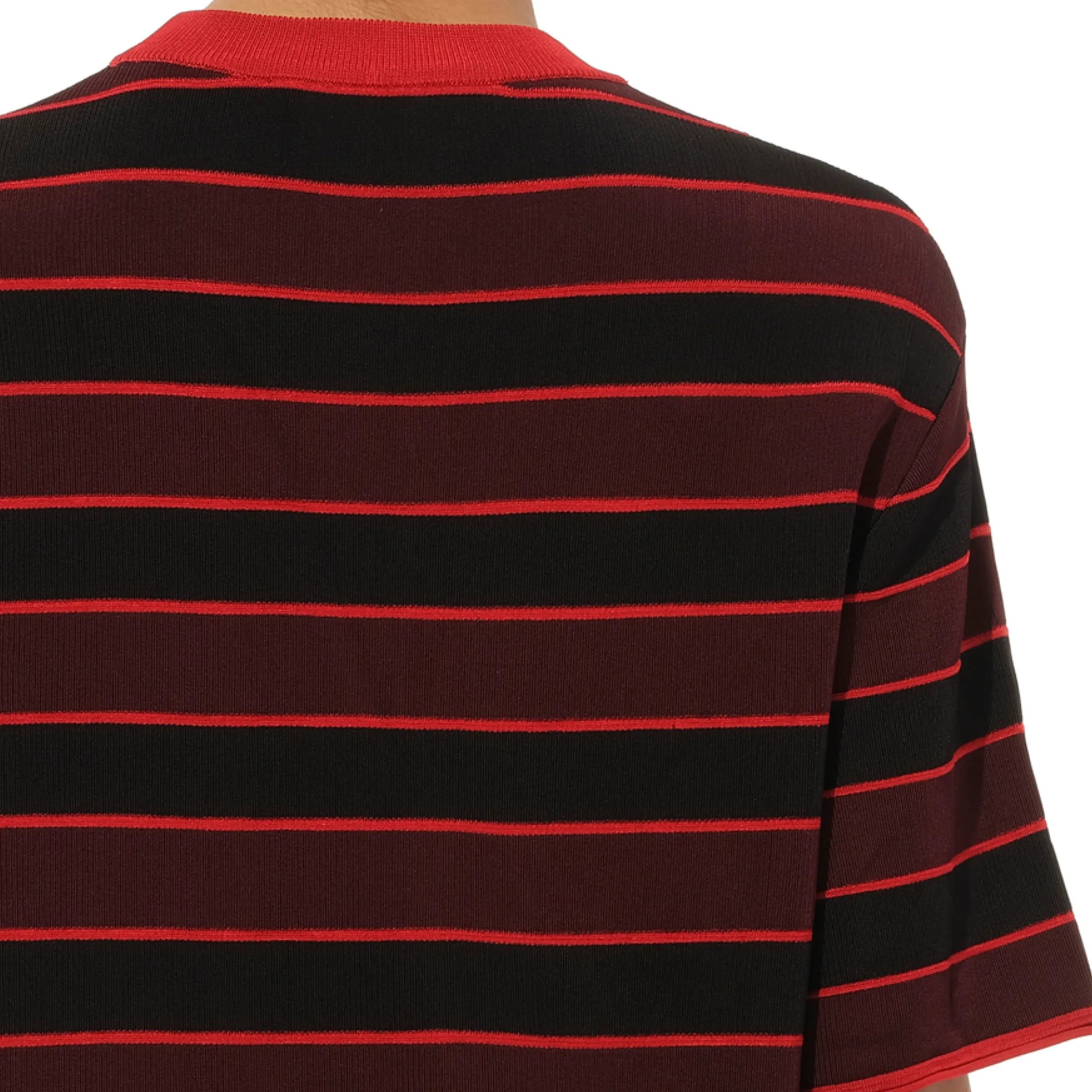 Striped Sweater in Burgundy/Black sold by MARAIS product image thumbnail 3