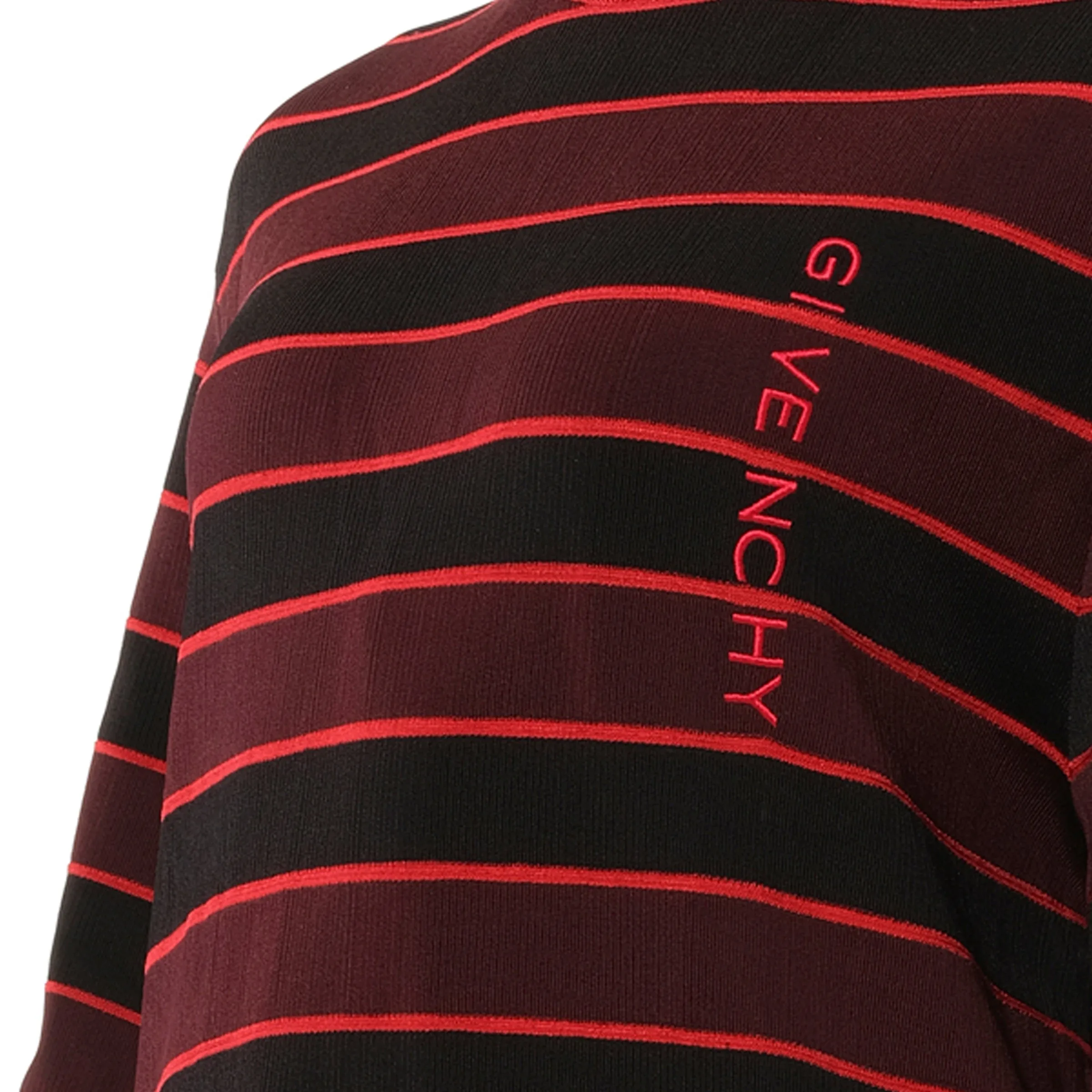 Striped Sweater in Burgundy/Black sold by MARAIS product image thumbnail 2