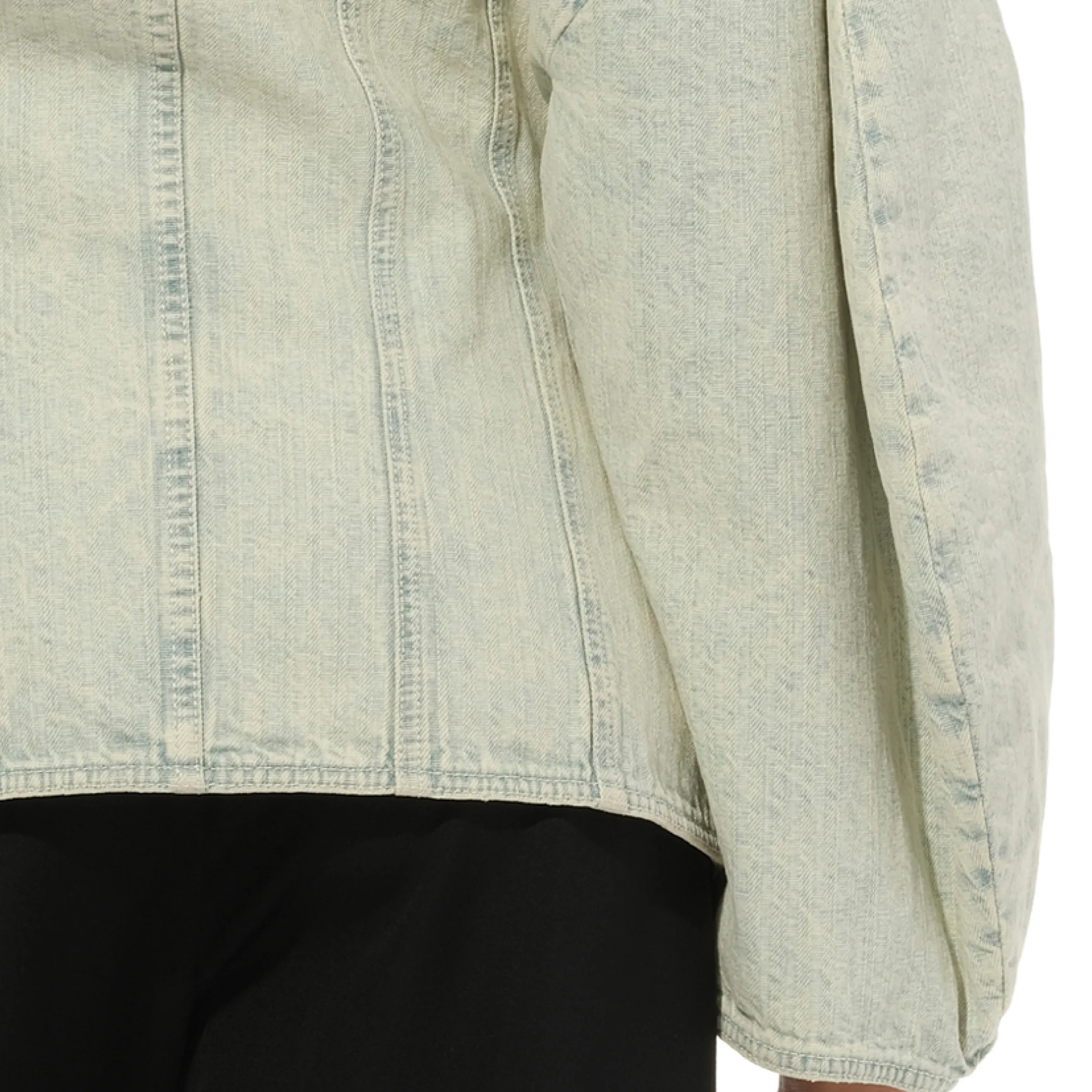 Snow Striped Denim Jacket in Blue sold by MARAIS product image thumbnail 3