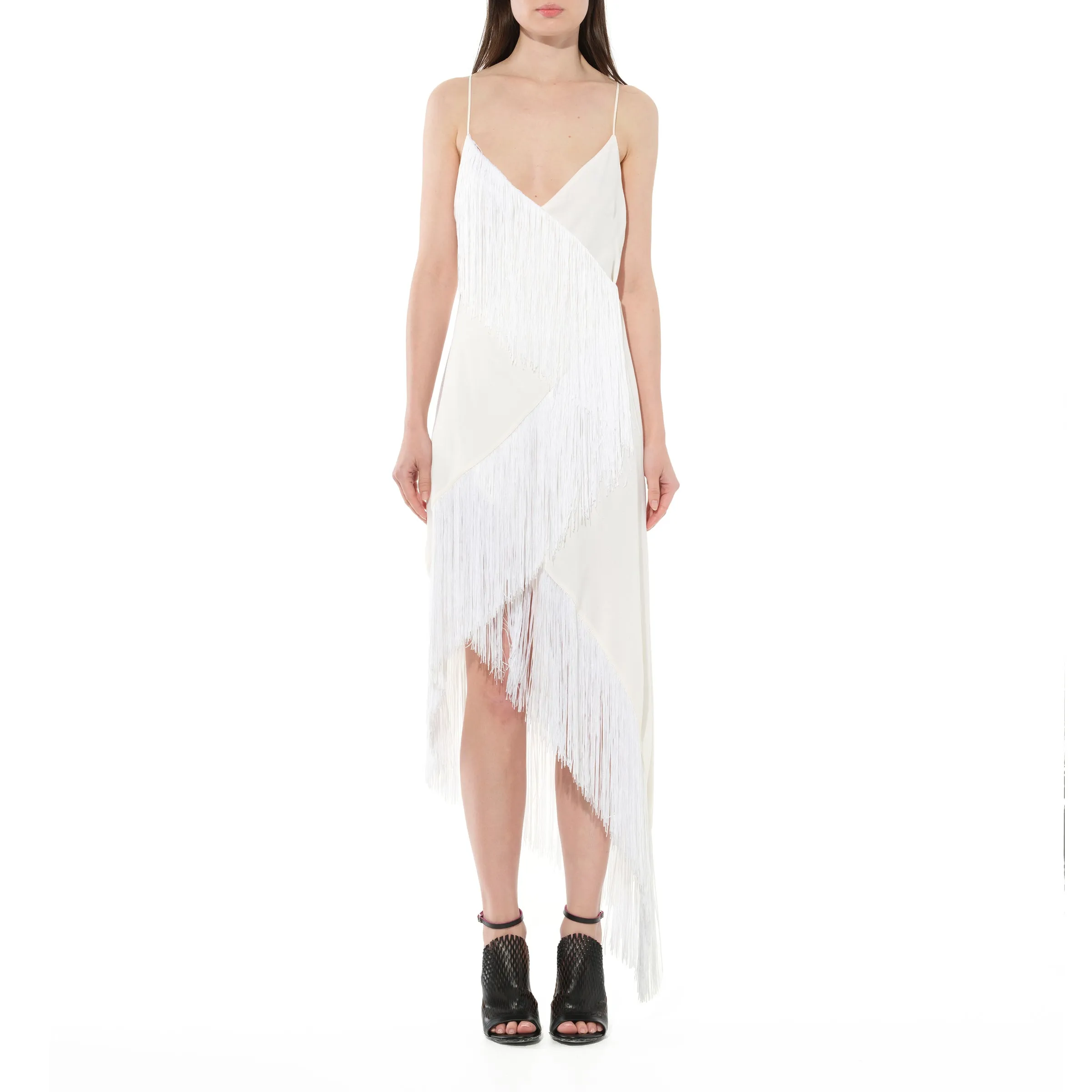 Fringes Dress in White sold by MARAIS product image thumbnail 4
