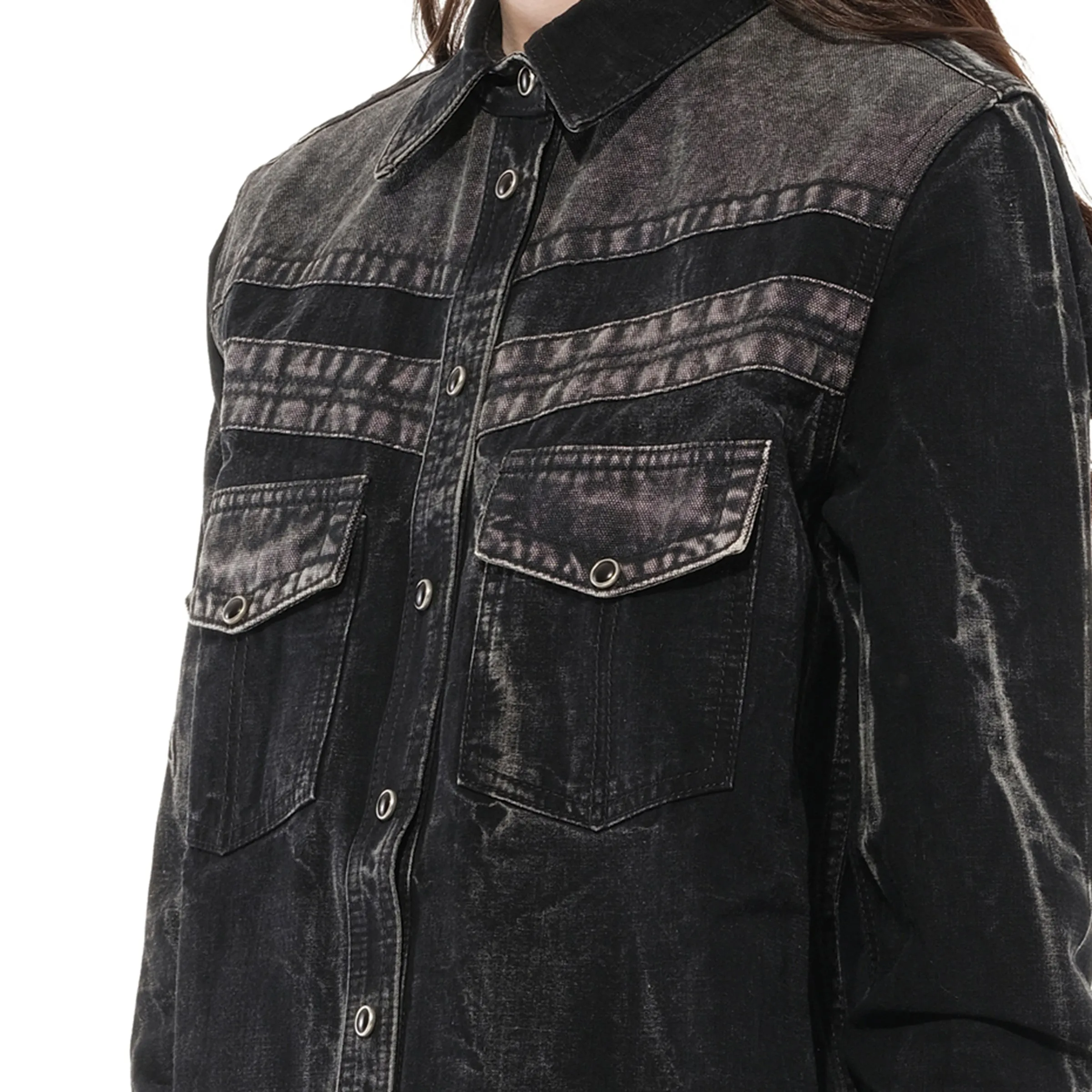 Long Sleeve Shirts in Black sold by MARAIS product image thumbnail 2