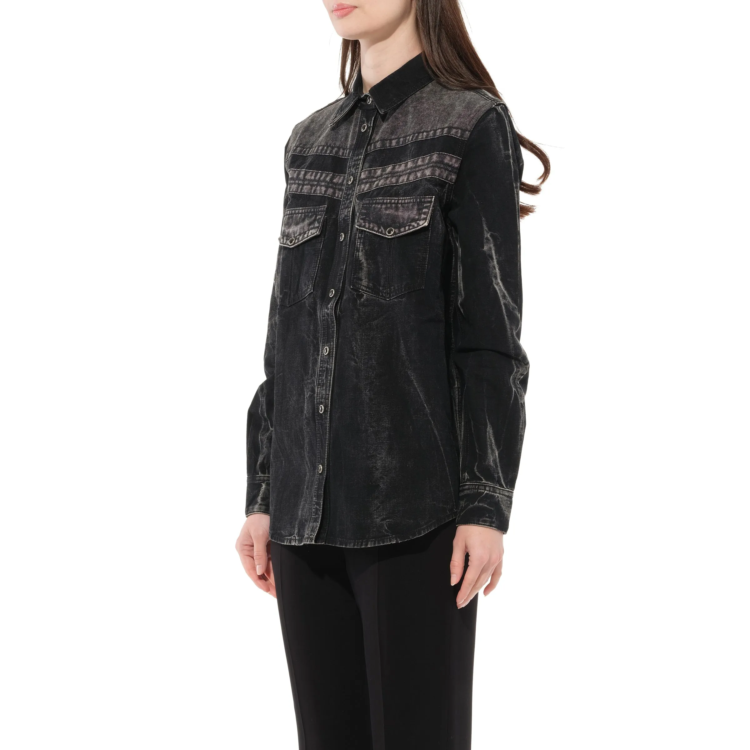 Long Sleeve Shirts in Black sold by MARAIS product image thumbnail 5