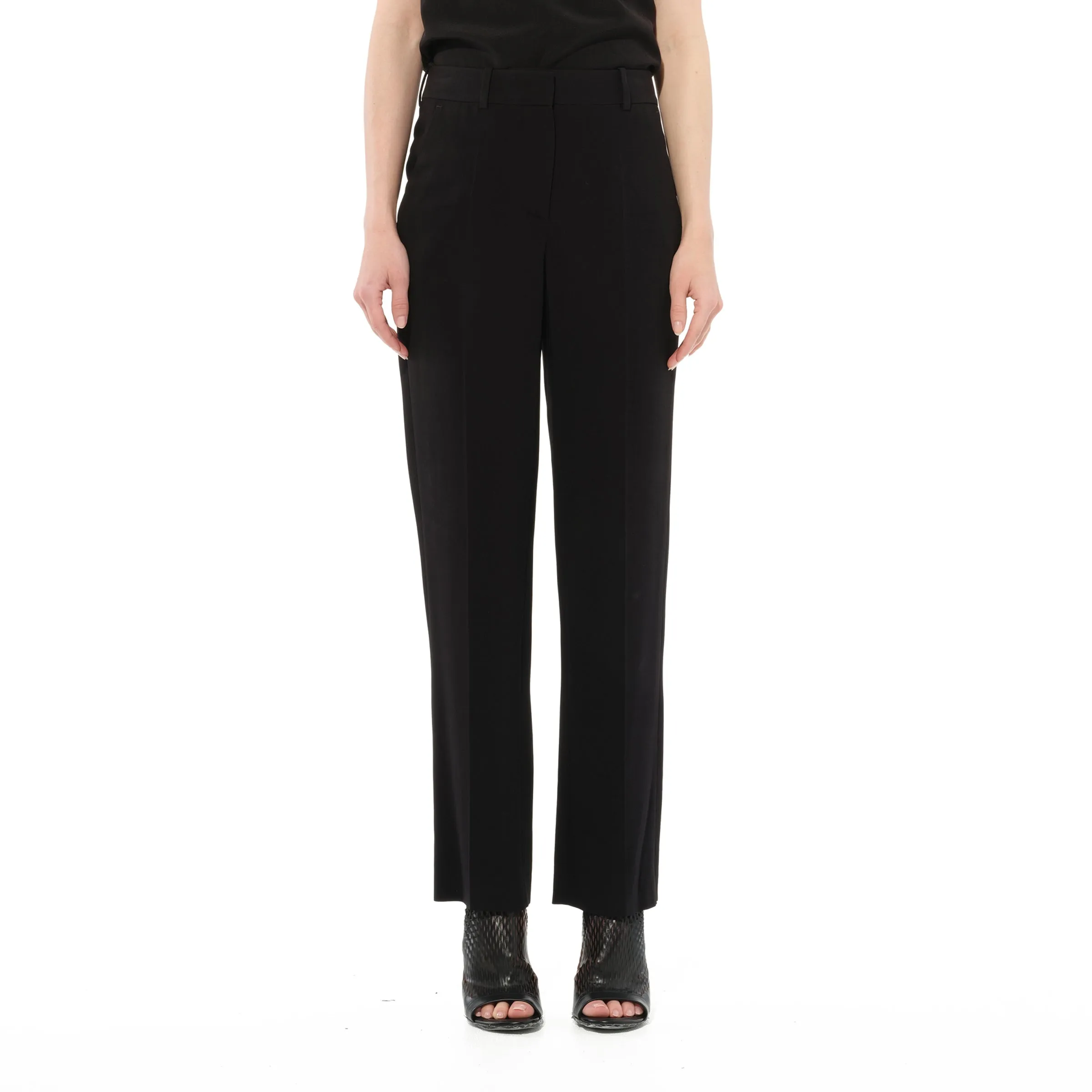 Regular Fit Pants in Black sold by MARAIS